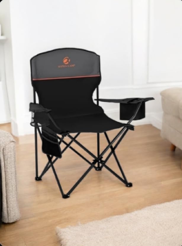 ALPHA CAMP 2-Pack Folding Camping Chair with Cooler Bag & Lumbar Support customer photo 2
