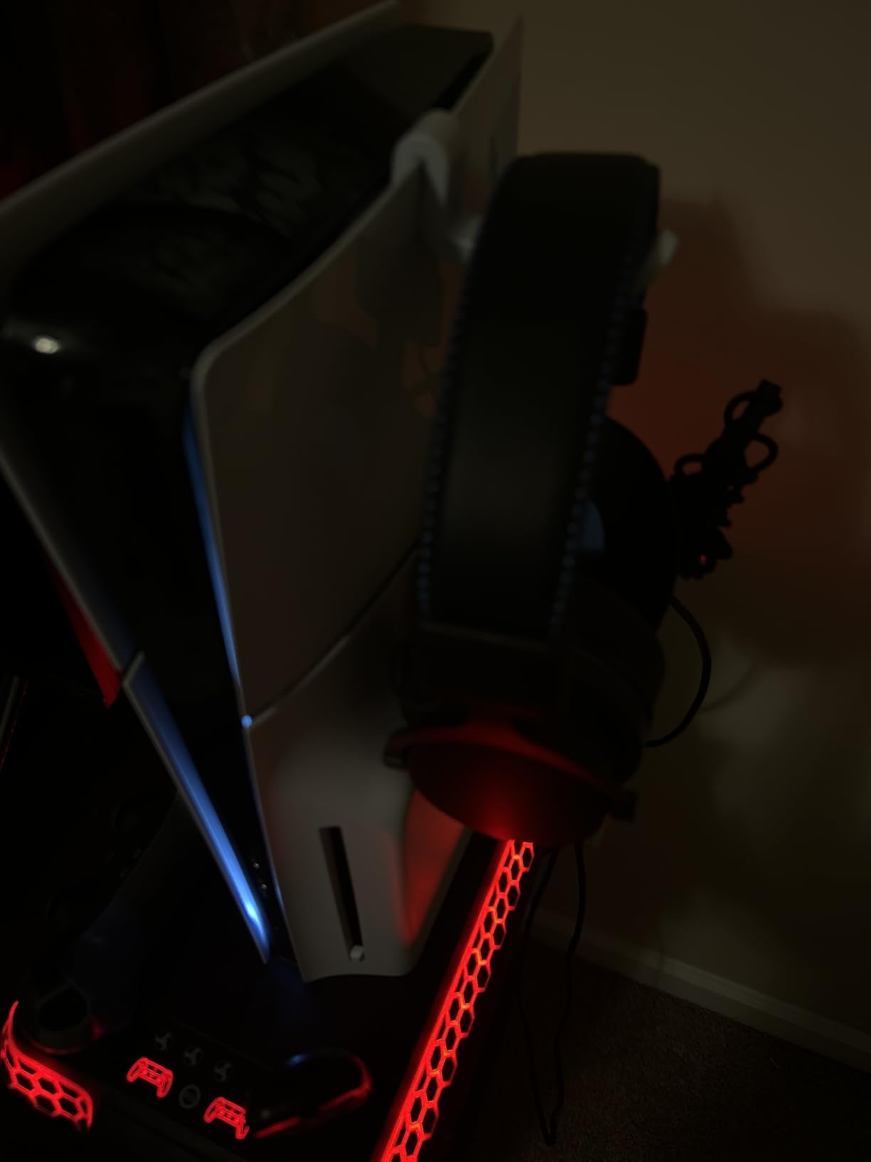 Pro Slim Cooling Station with RGB Lights, Stand Vertical Base Accessories with Silent 3-Level Cooling Fans, Dual Controller Charger and USB Hubs (Black) customer photo 1