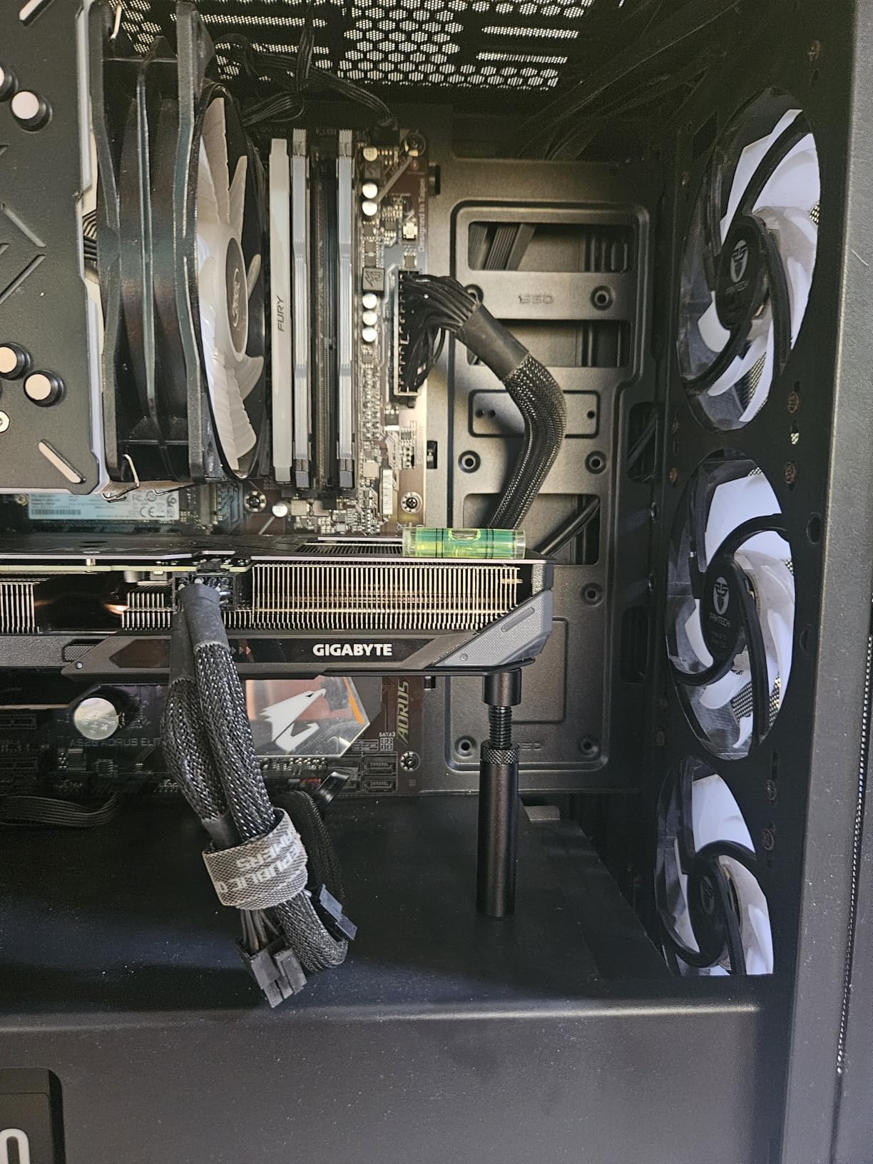 GPU Support Bracket, Gpu Anti Sag Bracket, Graphics Card GPU Brace Support, Video Card Sag Holder Bracket, GPU Stand with Magnet & Non-Slip Sheet, L(74-120mm) customer photo 2