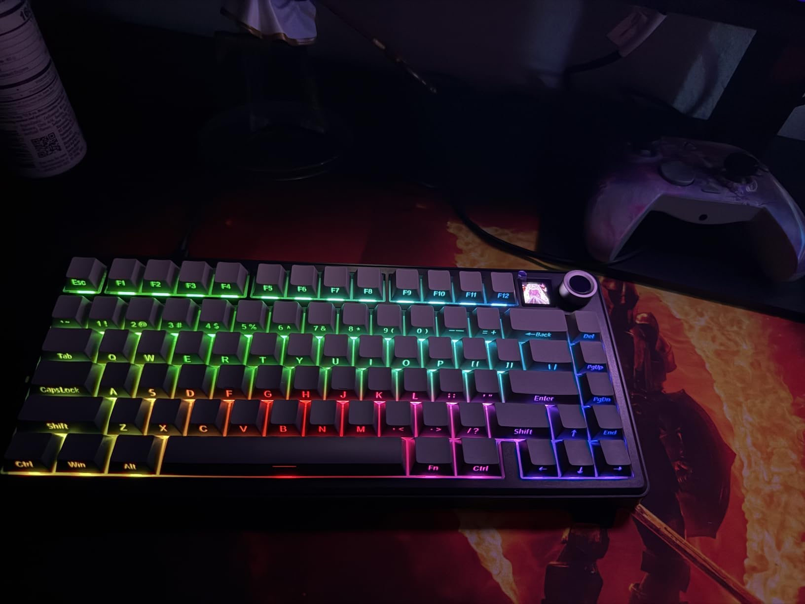EPOMAKER X Aula F75 MAX Wireless Mechanical Keyboard with TFT Screen and Knob, Gasket Gaming Keyboard in 75% Layout, Hot Swappable, RGB Backlight, for PC/Mac/Linux customer photo 1