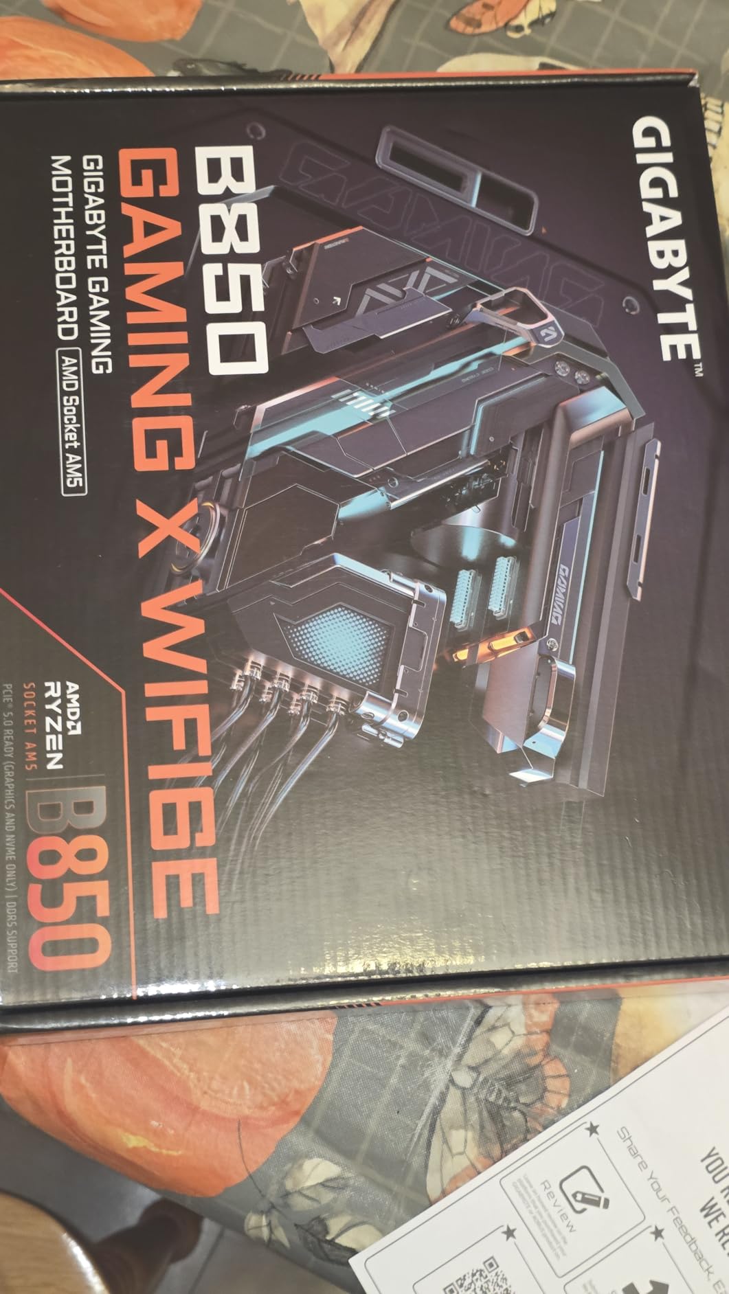 GIGABYTE B850 Gaming X WIFI6E AMD AM5 ATX Motherboard, Support AMD Ryzen 9000/8000/7000 Series, DDR5, 12+2+2 Power Phase, 3X M.2, PCIe 5.0, USB-C, WIFI6E, 2.5GbE LAN, EZ-Latch, 5-Year Warranty customer photo 2