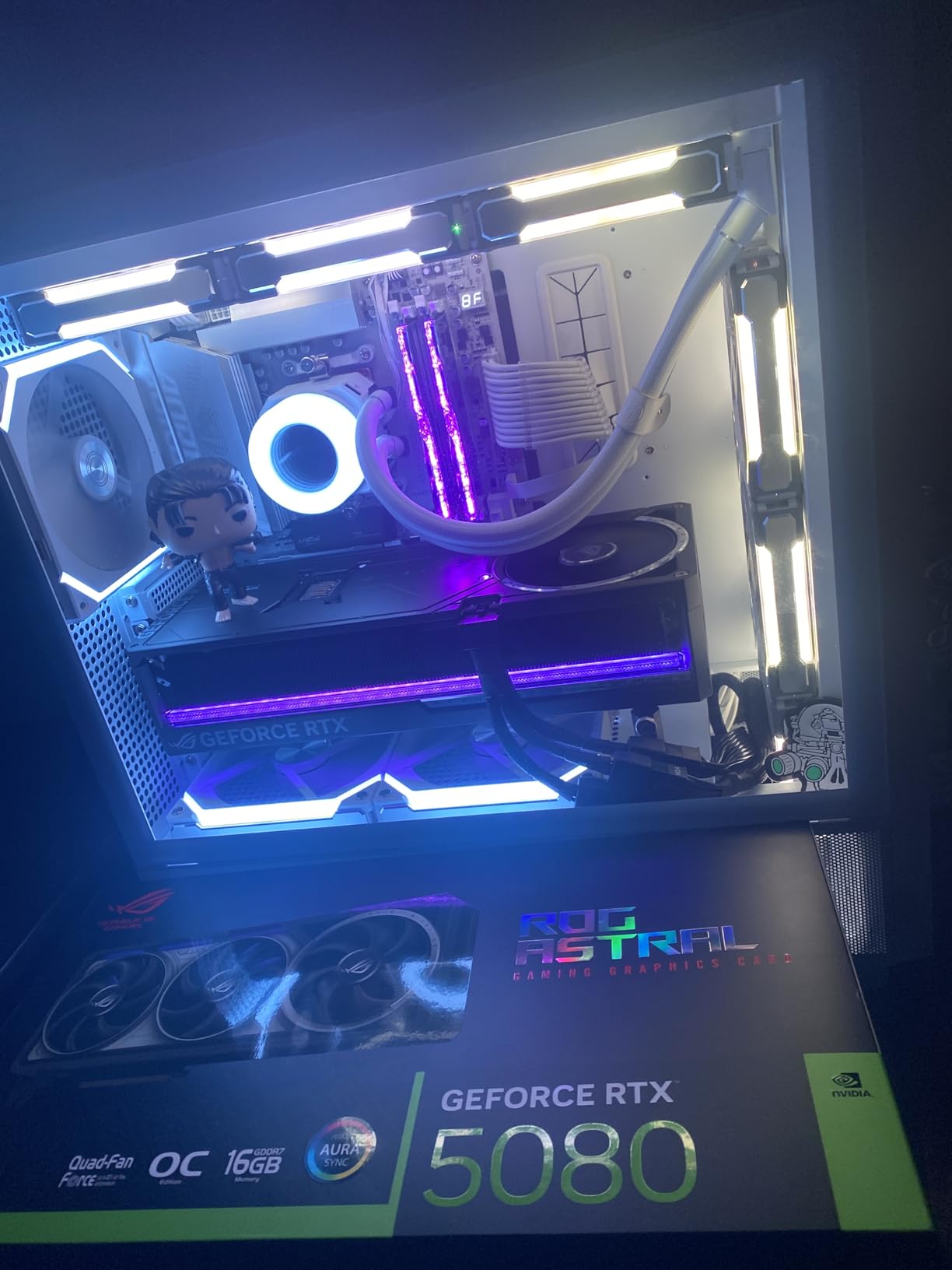 ASUS ROG Astral GeForce RTX 5080 16GB GDDR7 OC Edition Gaming Graphics Card | PCIe 5.0, HDMI/DP 2.1, 3.8-slot, 4-fan, Axial-tech Fans, Patented Vapor Chamber, Phase-change GPU Thermal Pad customer photo 1