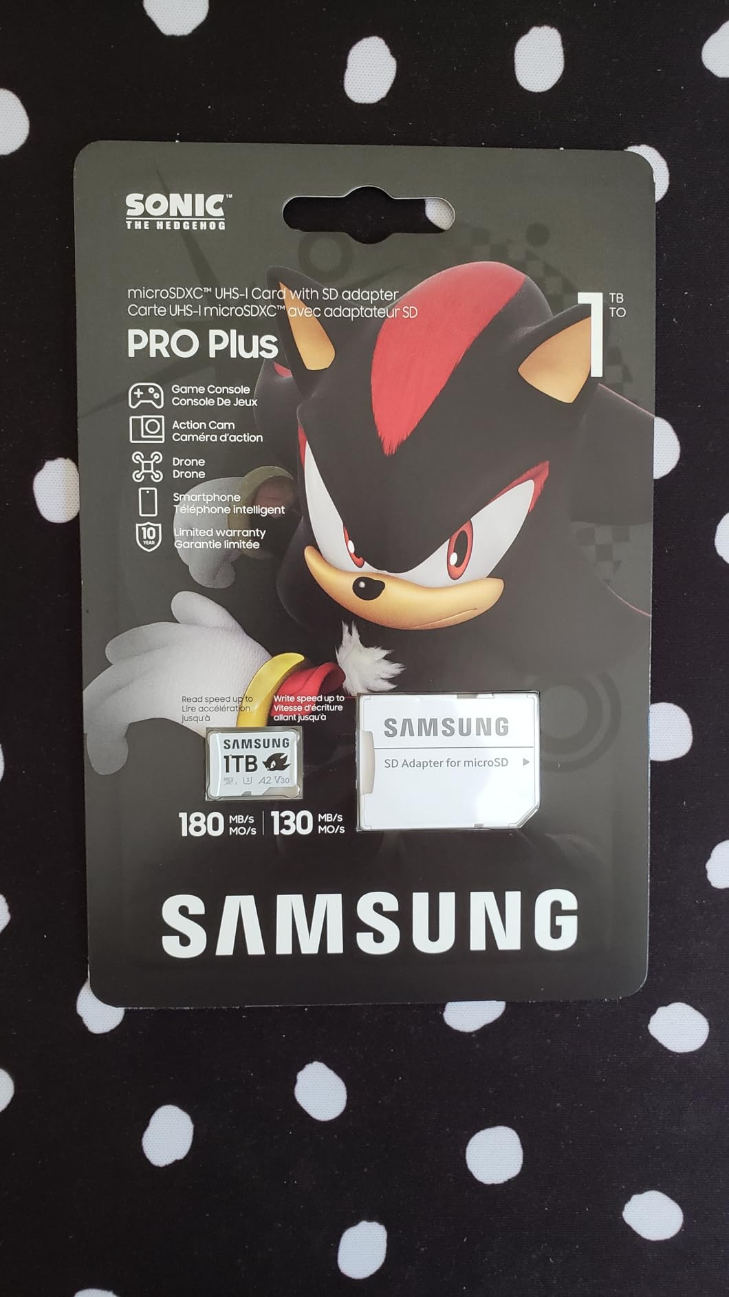 Samsung PRO Plus Sonic The Hedgehog 512GB microSDXC+Adapter, Up to 180MB/s | Full HD & 4K UHD, UHS-I, C10, U3, V30, A2 microSD for Nintendo Switch, Steam Deck, GoPRO, DJI Drone, Tablets customer photo 2