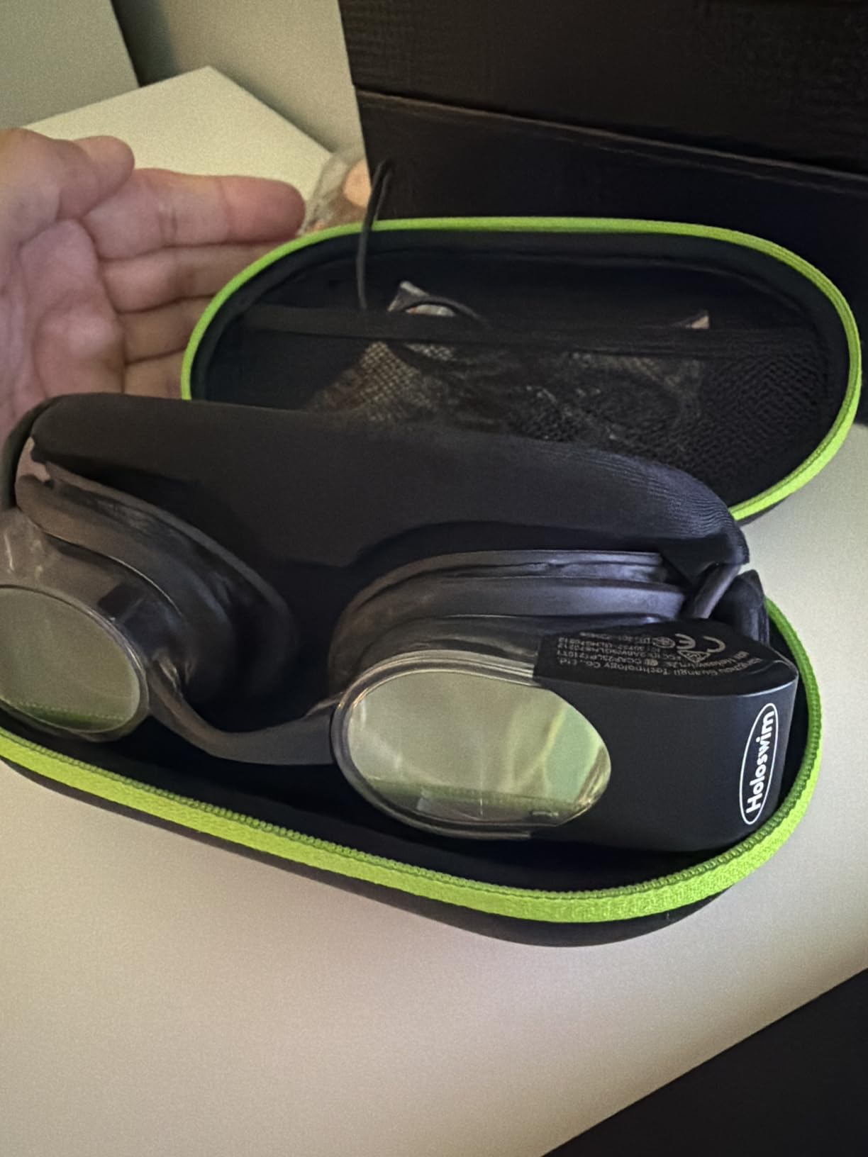 Holoswim 2S Smart Swim Goggles, Digital Real-time Data Display Smart AR Goggles with AI Data Analysis APP customer photo 1