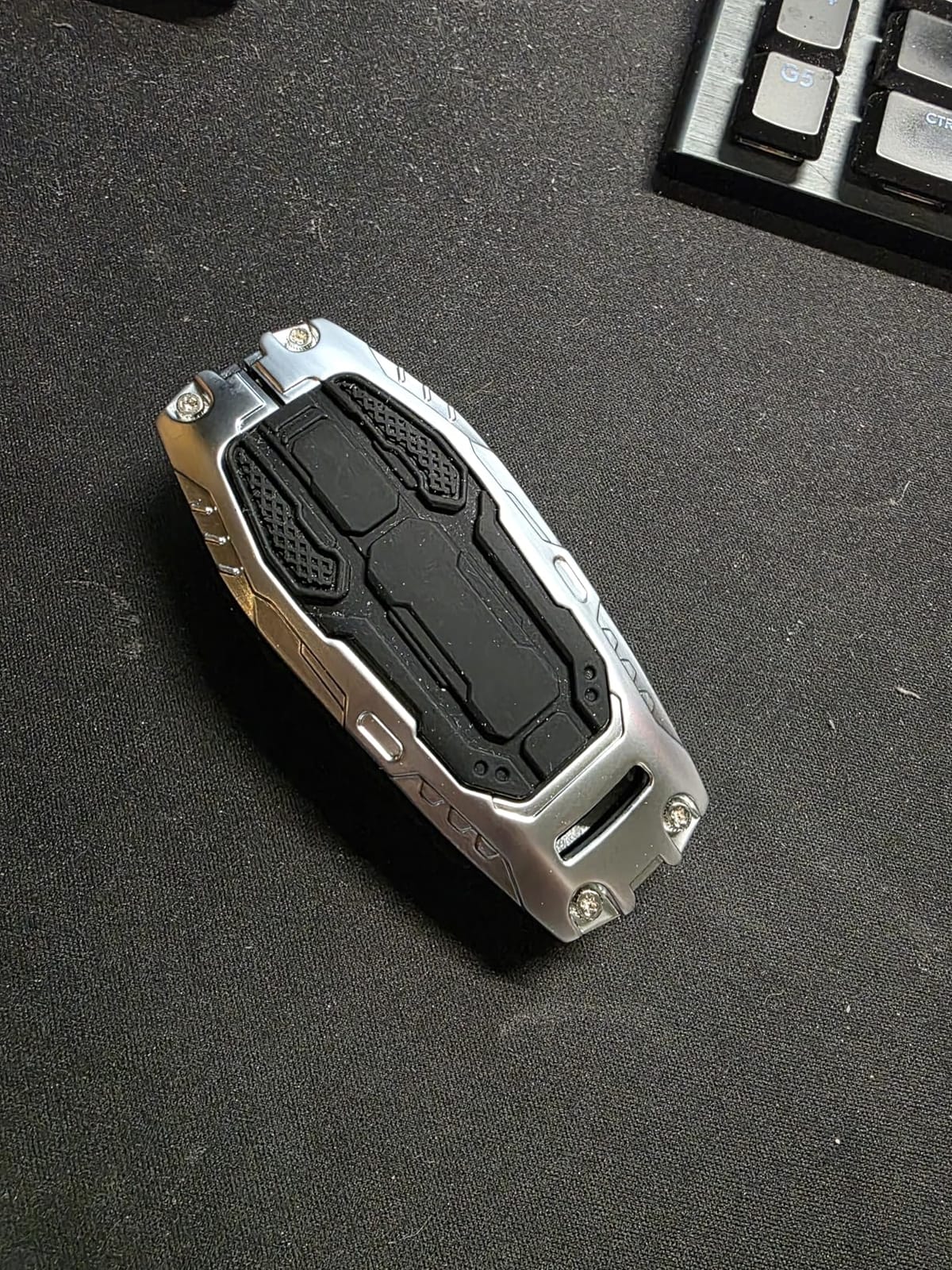 Heavy Key Fob Cover Case Protector for Ford, Keychain, Accessories for Ford F150 Mustang Explorer Edge Fusion Lincoln MKZ MKC MKX(Model-B Black) customer photo 1