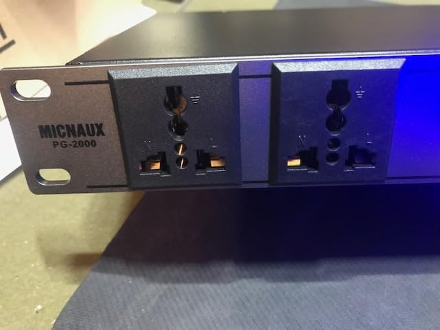 Rack Mount Power Conditioner 20A Sequencer for Audio Equipment, 10 Outlets 2000W Power Supply with 8 Independent Controls, Surge Protector, Voltage Display, External Switch customer photo 2