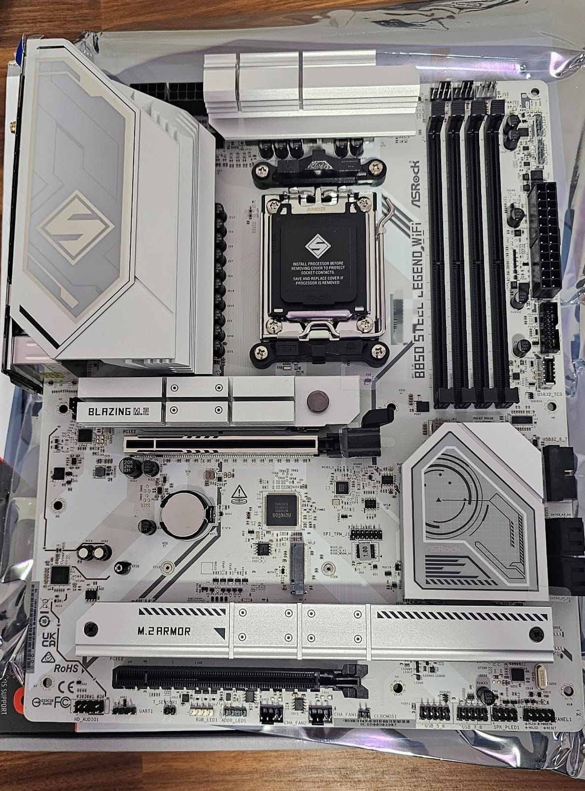 ASRock B850 Steel Legend WiFi AMD AM5 ATX Motherboard, Supports AMD Ryzen 9000/8000/7000 Series Processors, DDR5 8000+ (OC), PCIe 5.0, 2.5G LAN, WiFi 7, 14+2+1 Power Phase customer photo 1