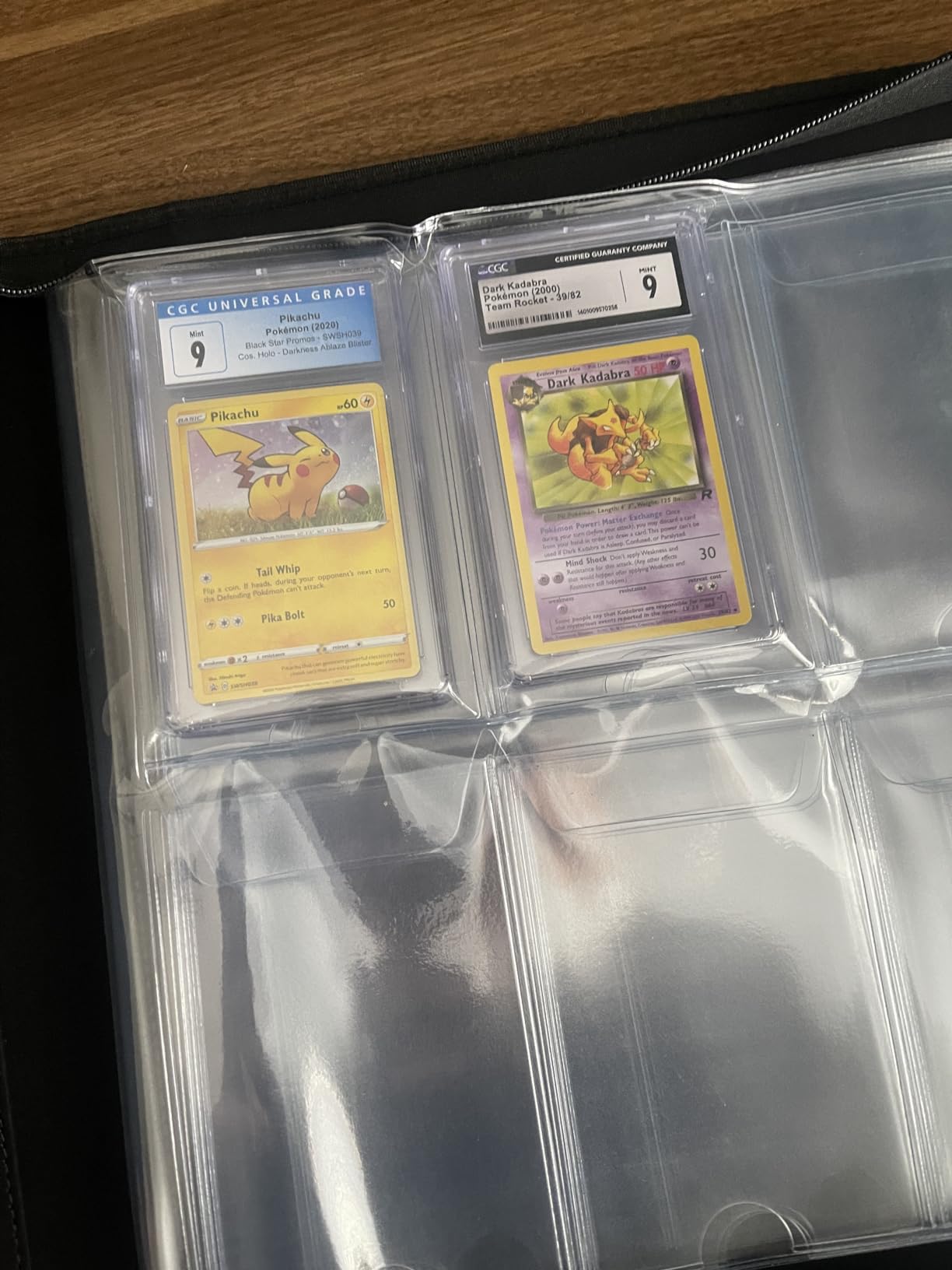 Slab Binder for Graded Cards, Holds 90 Card - 9 Pocket PSA Slab Binder for Cards Compatible with PSA CGC BGS SGC (Model A, Classic Red) customer photo 1