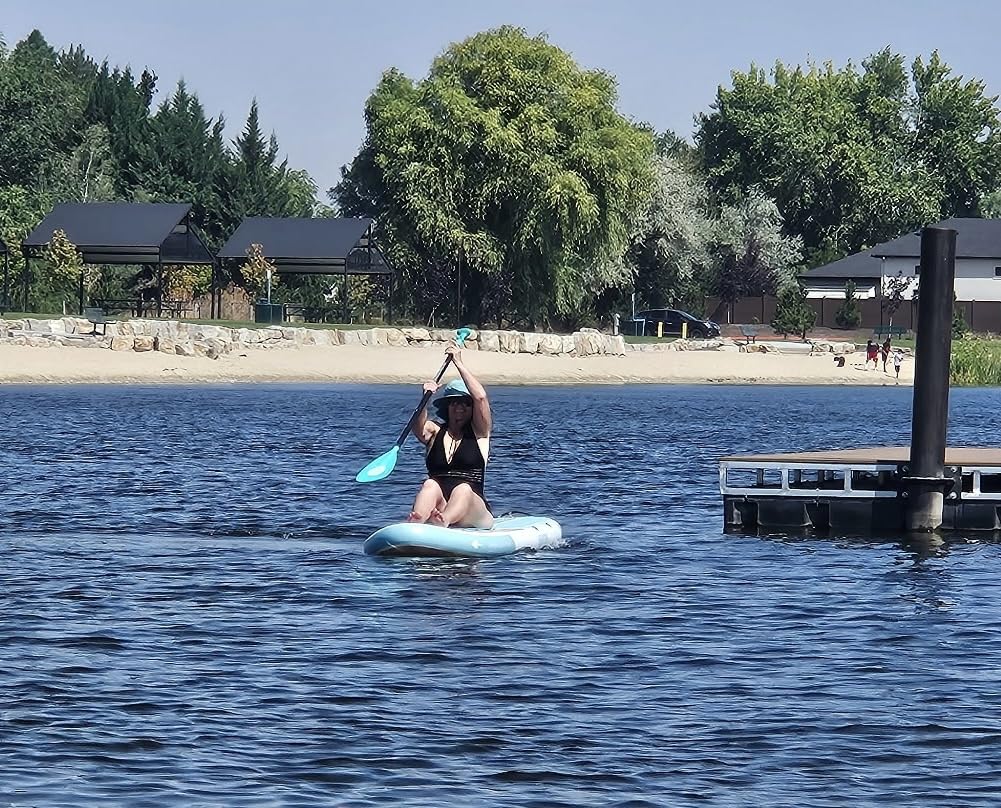 Niphean Inflatable Stand Up Paddle Board with SUP Accessories | 10'6'' SUP, Anti-Slip EVA Deck, 450 lbs Capacity Inflatable Paddle Boards for Adults & Youth of All Skill Levels customer photo 2