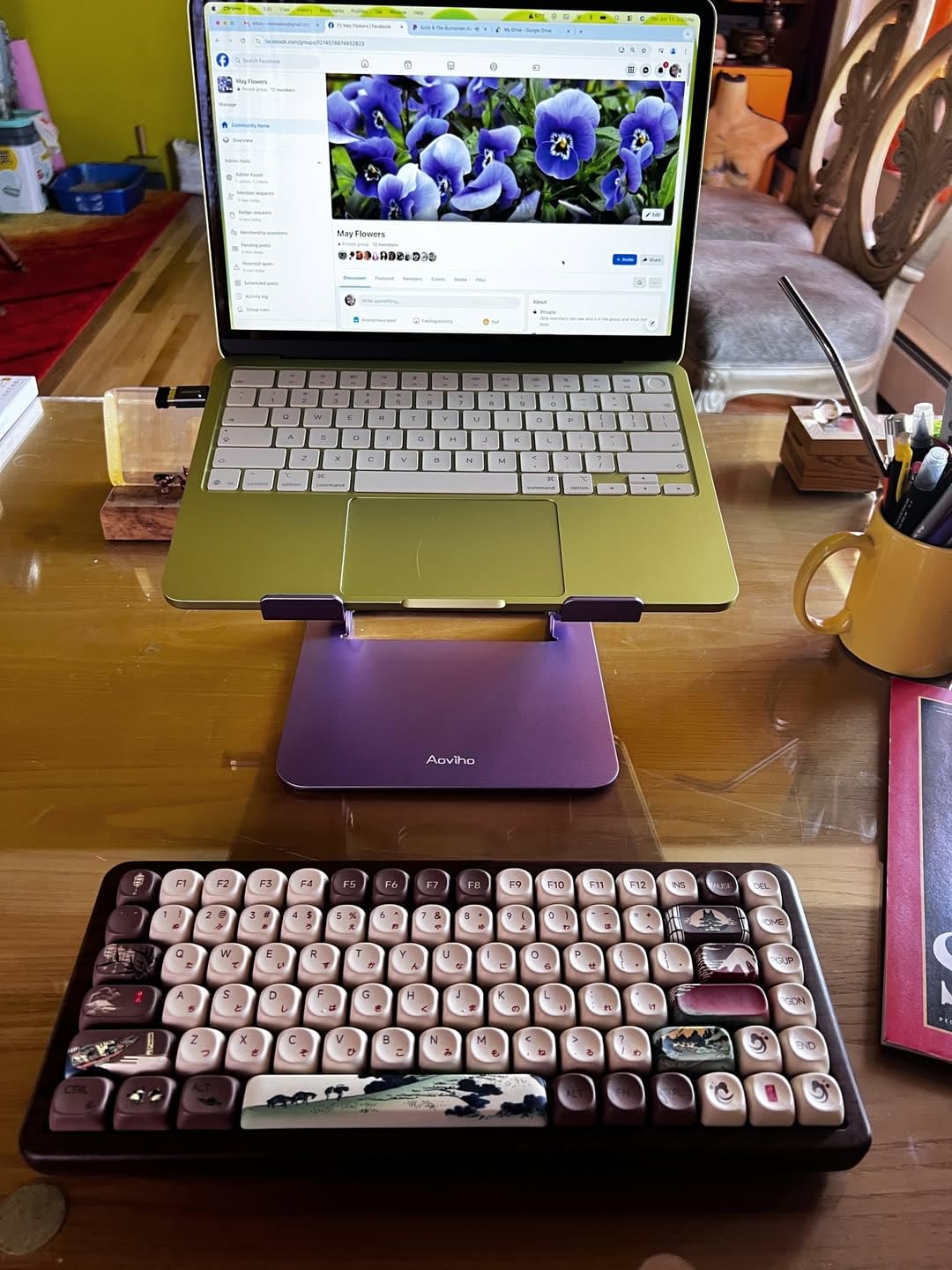 Womier 75% Wireless Creamy Keyboard with Wood Shell, QMK/VIA WD75 V2 customer photo 2