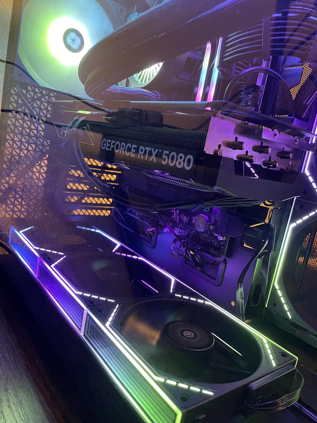 PNY NVIDIA GeForce RTX 5080 OC Triple-Fan Graphics Card customer photo 1