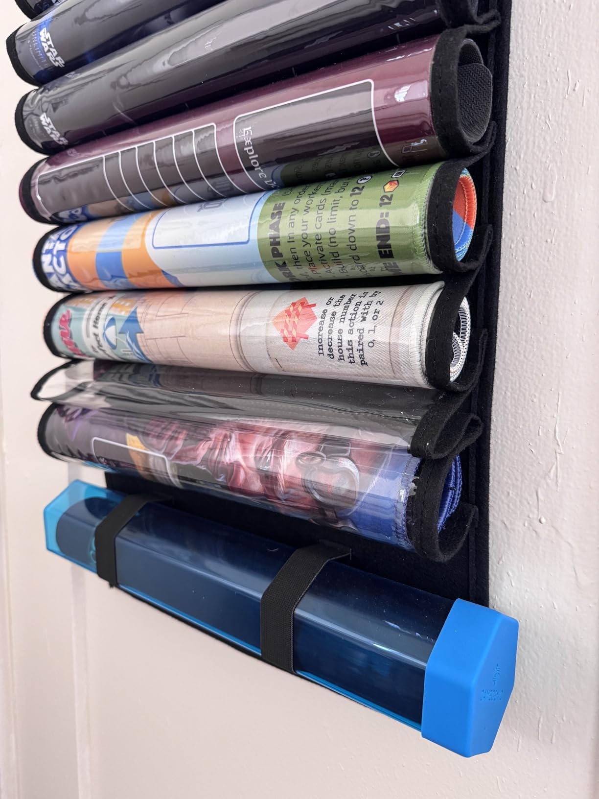 NERD GEAR Playmat Sanctuary - MTG Playmat Holder & Organizer Solution - Stores 12 TCG Mats + Tube - Ideal for Magic Playmats - Premium Playmat TCG Storage (Black) customer photo 1
