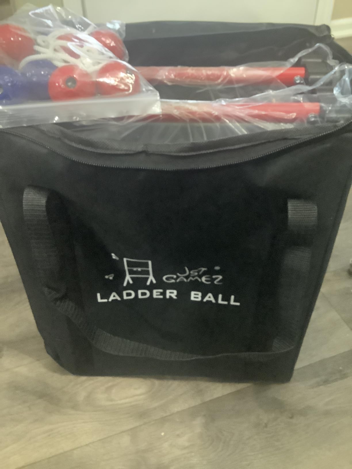 Metal Ladder Toss Game Set for Outdoor Games | Assembly-Free, No Loosing Parts, Portable, Foldable, Includes 6 Golf Bolas, 1 Carry Bag, 2 Ladders customer photo 2