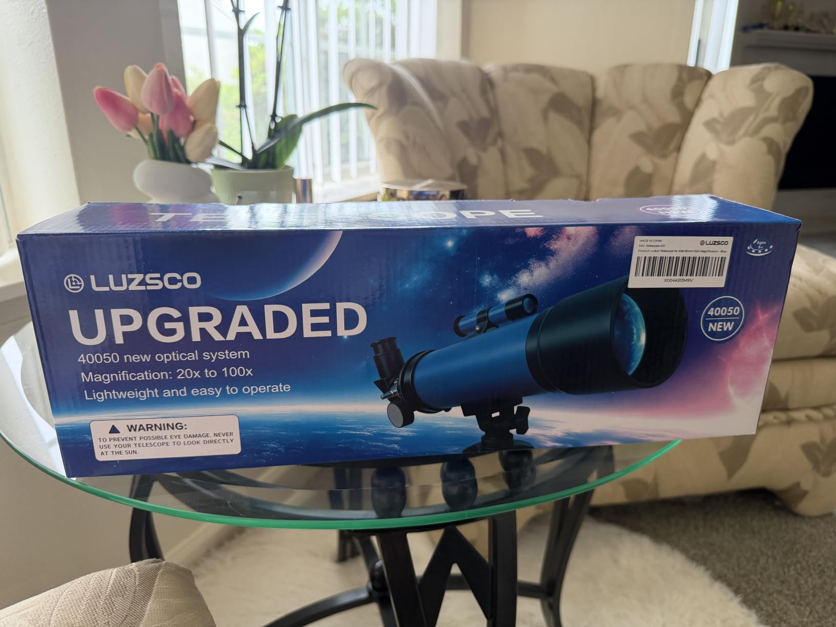 Telescope for Kids, 50mm 100x Beginner Telescope with Tripod | 2 Eyepieces, Finder Scope, Portable Design, STEM Astronomy Learning, Educational Gift for Boys & Girls Ages 6-12 customer photo 2