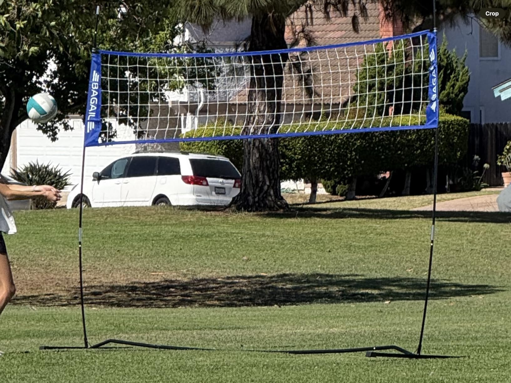BAGAIL Volleyball Net, 12ft/20ft Portable Volleyball Net for Backyard - Adjustable Height, Heavy-Duty Frame, Freestanding Design - Portable Outdoor/Indoor Volleyball Set with Carry Bag customer photo 1