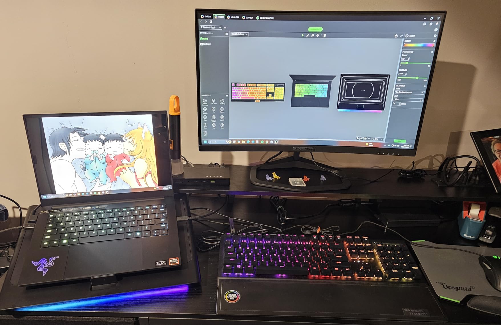 Razer Blade 14 (2025) Gaming Laptop, RTX 5070, 32GB DDR5 RAM, 1TB, Black | AMD Ryzen AI 9 365, 3K 120Hz OLED Display, Thin & Lightweight, Chroma RGB, Windows customer photo 2