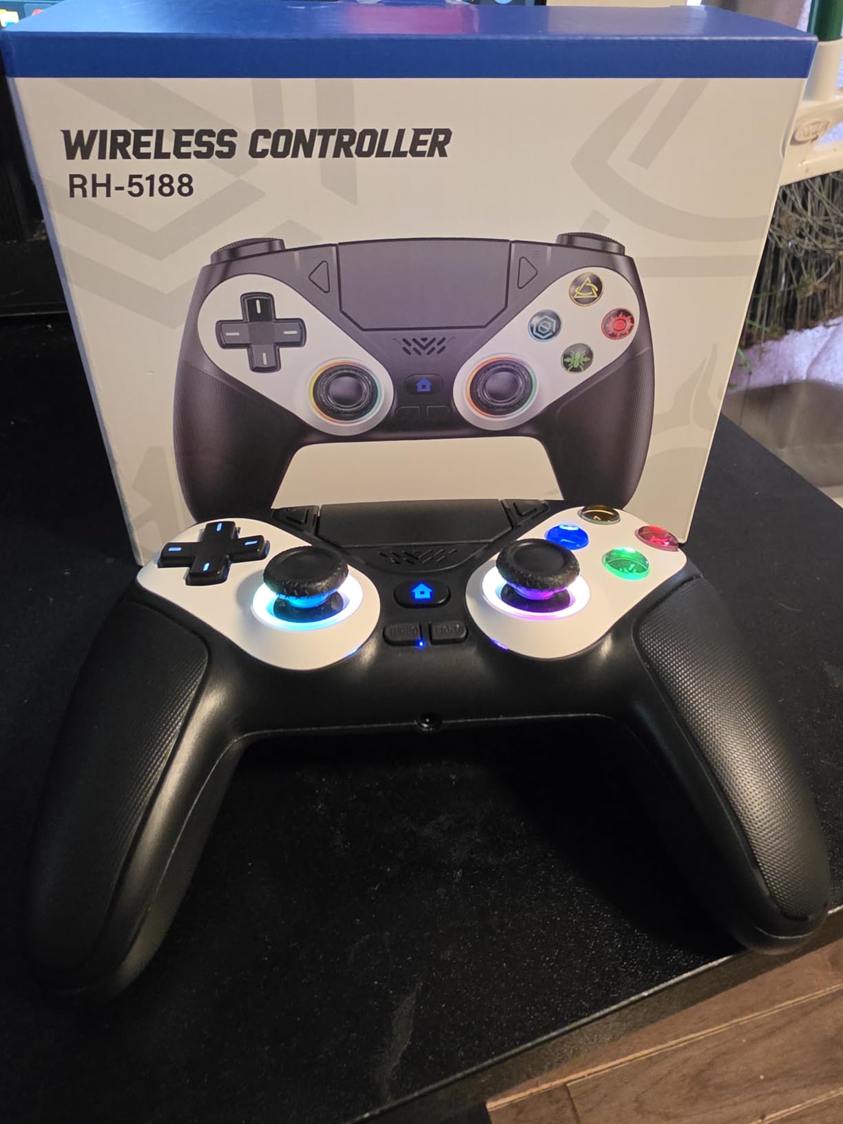 Gamrombo LED Wireless Controller for PS5, Compatible with PS5 Pro/Slim/PC customer photo 1
