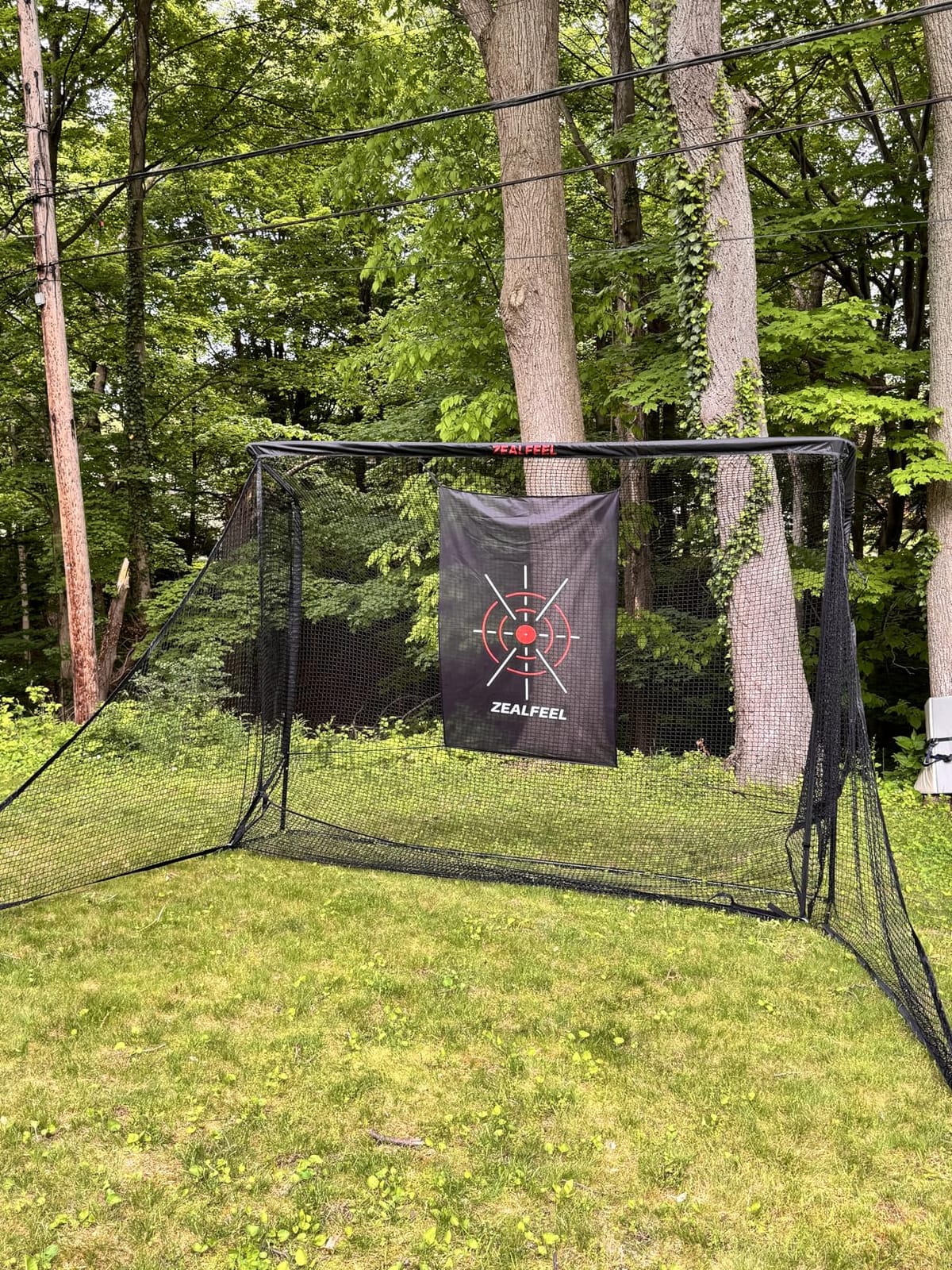 ZEALFEEL Golf Net, 10x7FT/8x8FT, Side Barriers & Auto-Ball Auto-Ball Return customer photo 1