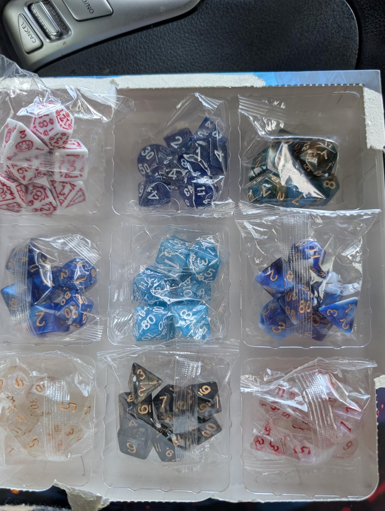 CiaraQ Polyhedral Dice Set - DND Role Playing Dice | Acrylic RPG Dice for Dungeons and Dragons MTG Table Games, Random color, 63pcs customer photo 1