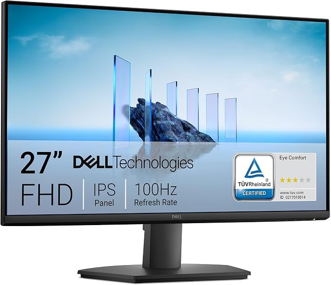 Dell 27 Monitor SE2725HM, FHD, IPS, 100Hz, Eye Comfort, Anti-Glare | HDMI, VGA, 5ms Response, 250 Nit Brightness, 72% NTSC, Tilt Adjust, ENERGY STAR Certified customer photo 1
