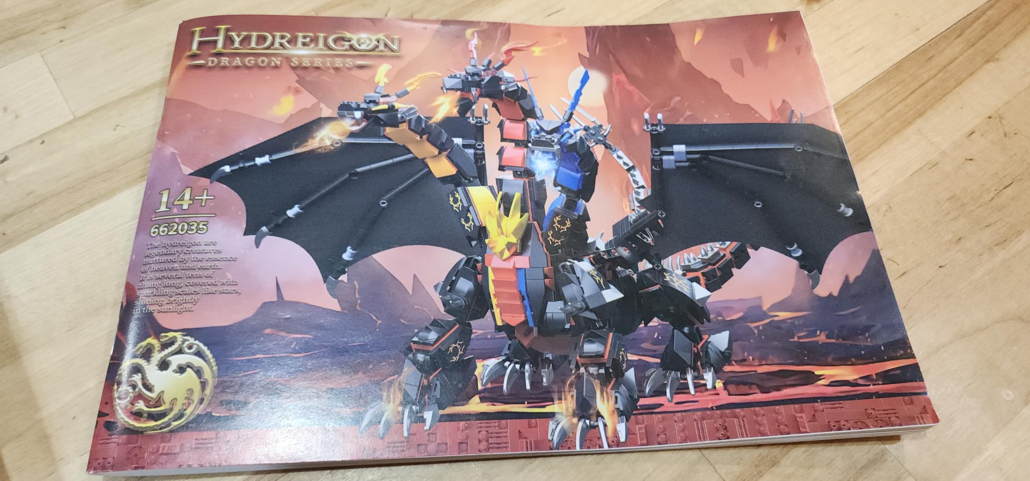 BDYDT Dragon Series Dark Three Headed Dragon King Building Blocks Set (1400PCS) - Building Set Model Toys Gifts for Kid and Adult, Interesting Gifts for Dragon Enthusiasts customer photo 2