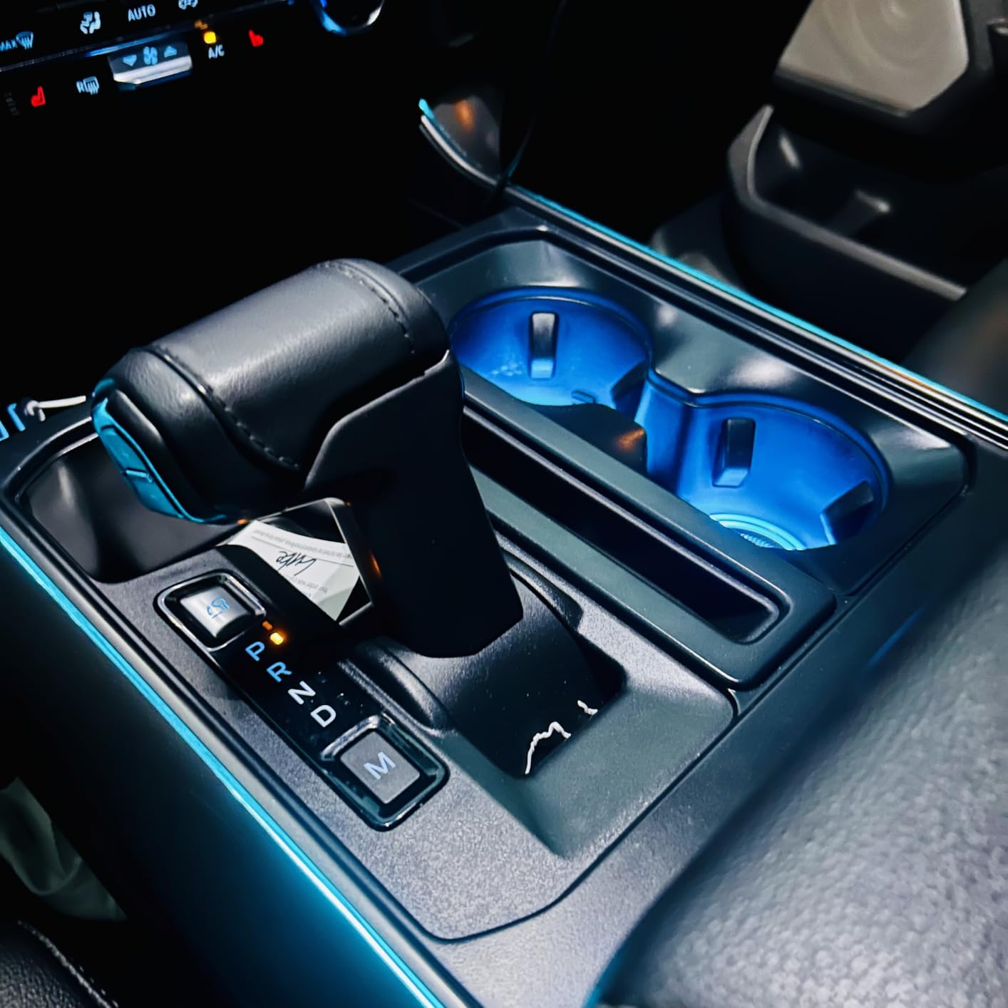 Mandark LED Car Cup Holder Lights, 2PCS Waterproof 7 Colors Changing Vehicle USB Charging Coaster Pad, Auto Interior Atmosphere Lamp Cup Mat Accessories, Universal for SUV Sedan Truck (Colorful) customer photo 2
