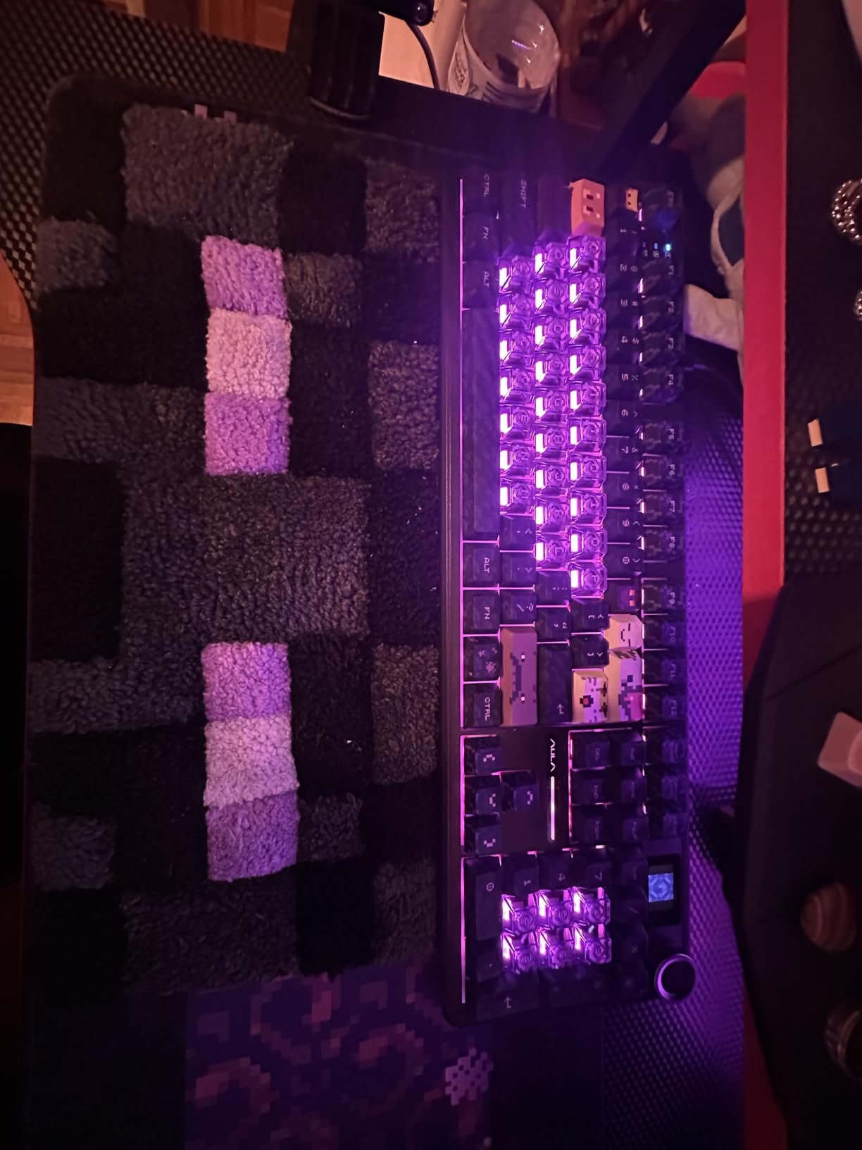 AULA F108 PRO Wireless Mechanical Keyboard with Screen & Knob, Full Size Keyboard with 8000mAh Battery, Pre-lubed Switches, Side Printed PBT Keycaps, RGB Backlit Hot Swappable Custom Gaming Keyboards customer photo 1