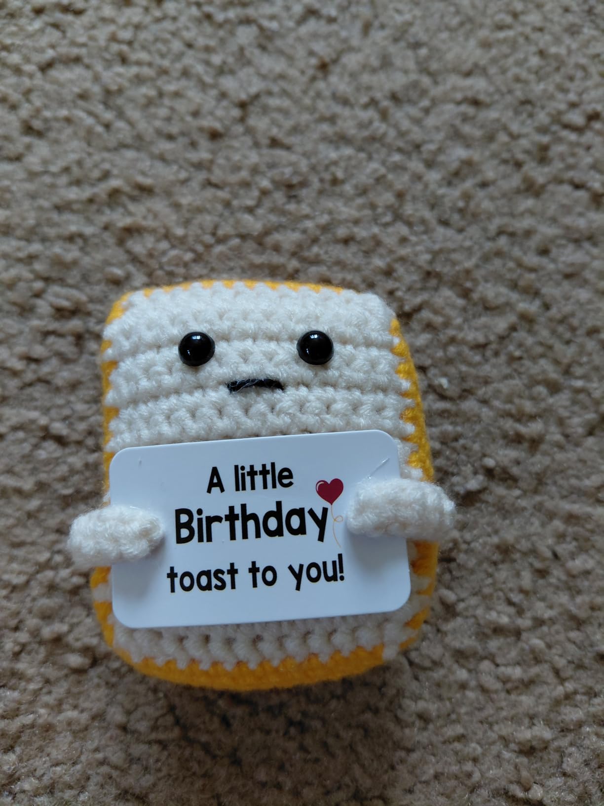 2026 Graduation Gift for College, Highschool Funny Graduation Decoration Crochet Toast Plush You DID IT Card for Her Him Students Masters Phd - Congrats Grad Party Gifts for Daughter Son customer photo 2