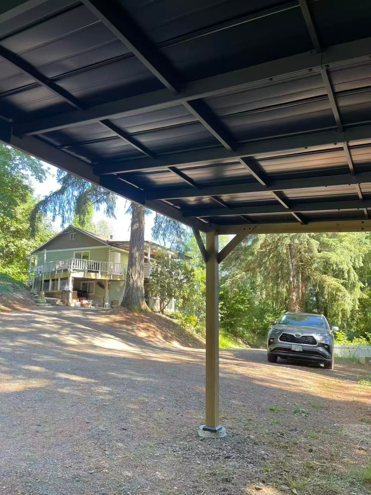 Modern Shade Wood Grill Gazebo 12' x 16' with Sloped Galvanized Steel Roof | All-Weather Cedar Gazebo with 4.6