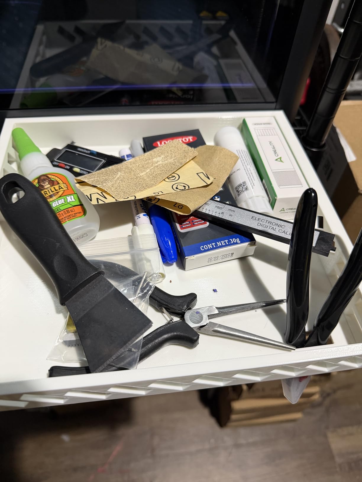 68Pcs 3D Printer Tools Kit with Storage Case, 3D Printer Accessories - Deburring Tool, 3D Printer Removing Scrapers, Metal Files, Brushes, Hand Drill, Tweezers, for Bambu Lab, Ender 3, Kobra, etc. customer photo 1