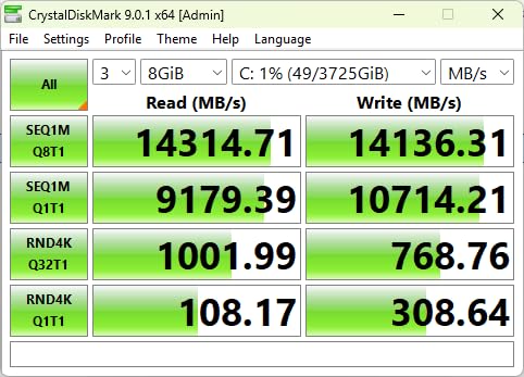 WD_Black SN8100 1TB NVMe SSD - PCIe 5.0x4, M.2 2280, Up to 14,900MB/s Read Speed, up to 11,000MB/s Write Speed, Best for AI Applications, Gaming, and Video Editing - WDS100T1X0M customer photo 1