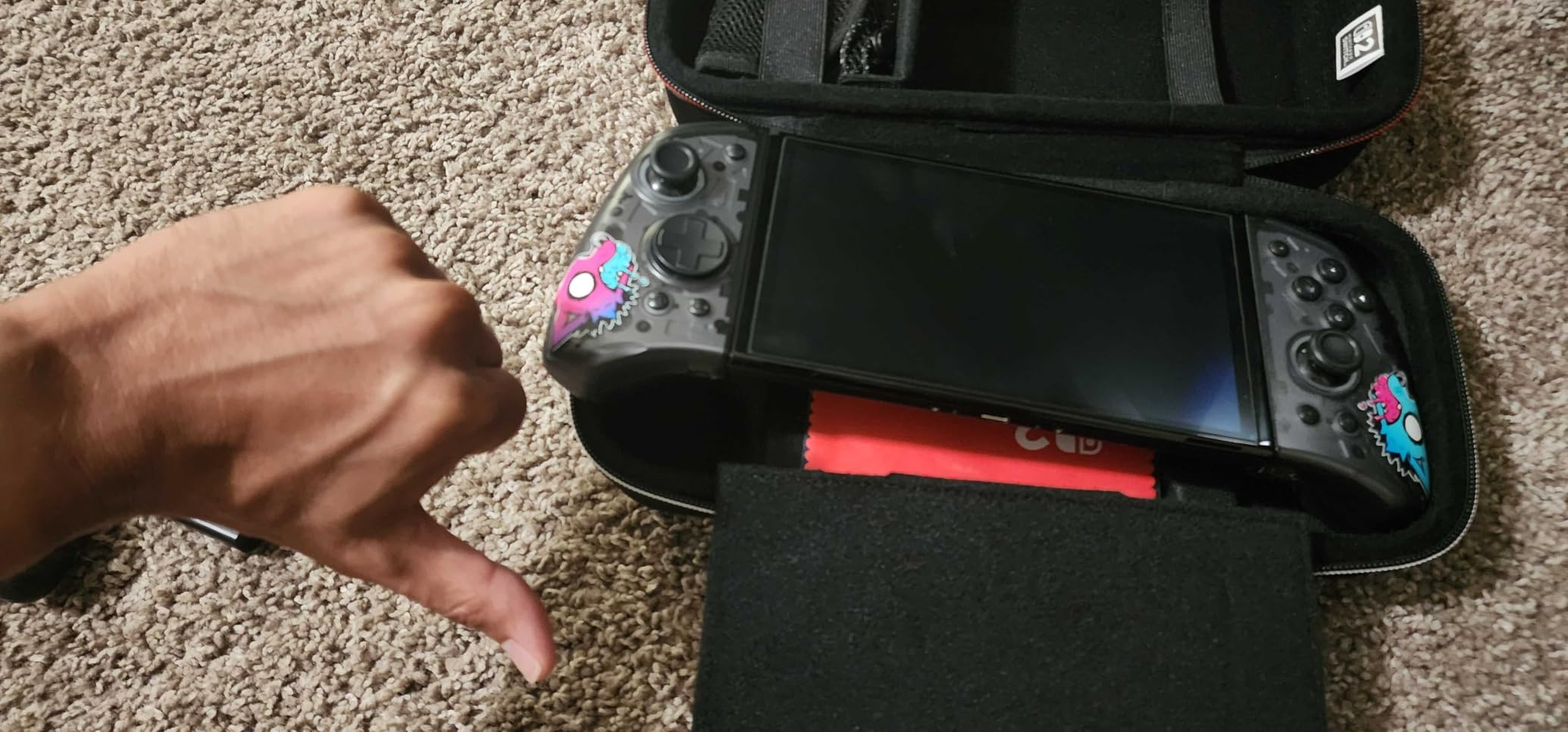 Game Traveler R.D.S. INDUSTRIES, INC Deluxe Licensed System Case for Nintendo Switch, Nintendo Switch 2, OLED, Black Medium (NS230) customer photo 1