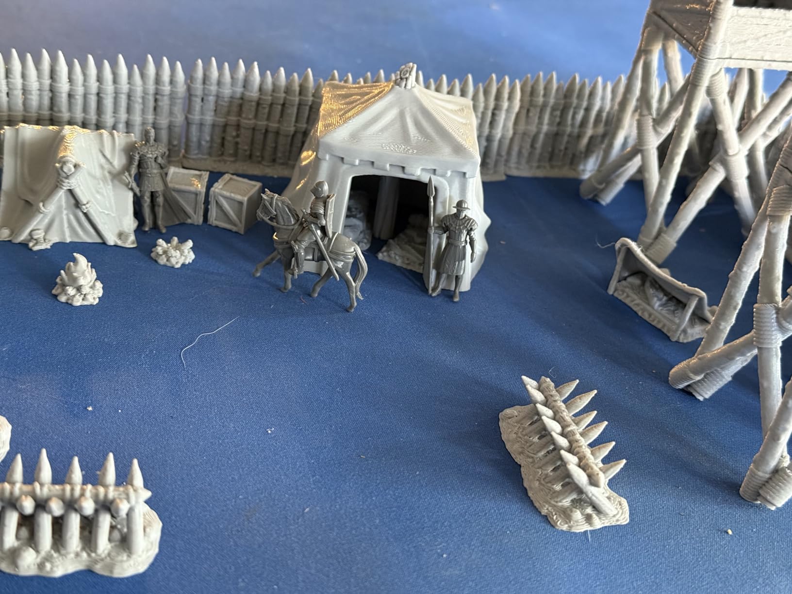 AUSPDICE Medieval Military Camp RPG Terrain Set for DND Map Building | Modular Game Pieces with Barricades, Tents, Watchtowers, and Props Compatible with TTRPG Games, AF676 customer photo 2