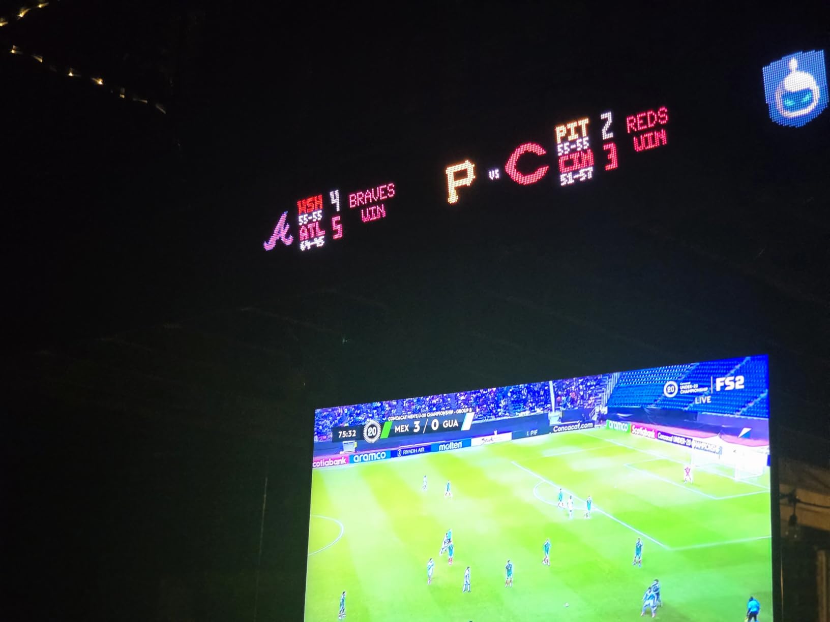 GlanceLED Scroll Customizable LED Stock Ticker Display, Scrolling Live Sports Score, News, Flight Tracker, Weather & More, Essential Man Cave Accessories, Made in USA customer photo 2