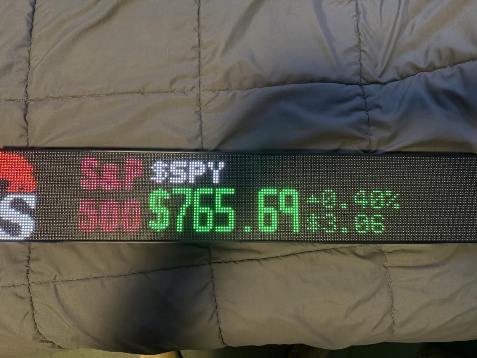 Glance Scroll - Customizable Scrolling LED Ticker Display for Live Sports, Stocks, News & More, Sport Ticker Display for Man Cave, Stock Market LED Ticker Display, Made in USA (60 in x 6 in) customer photo 1