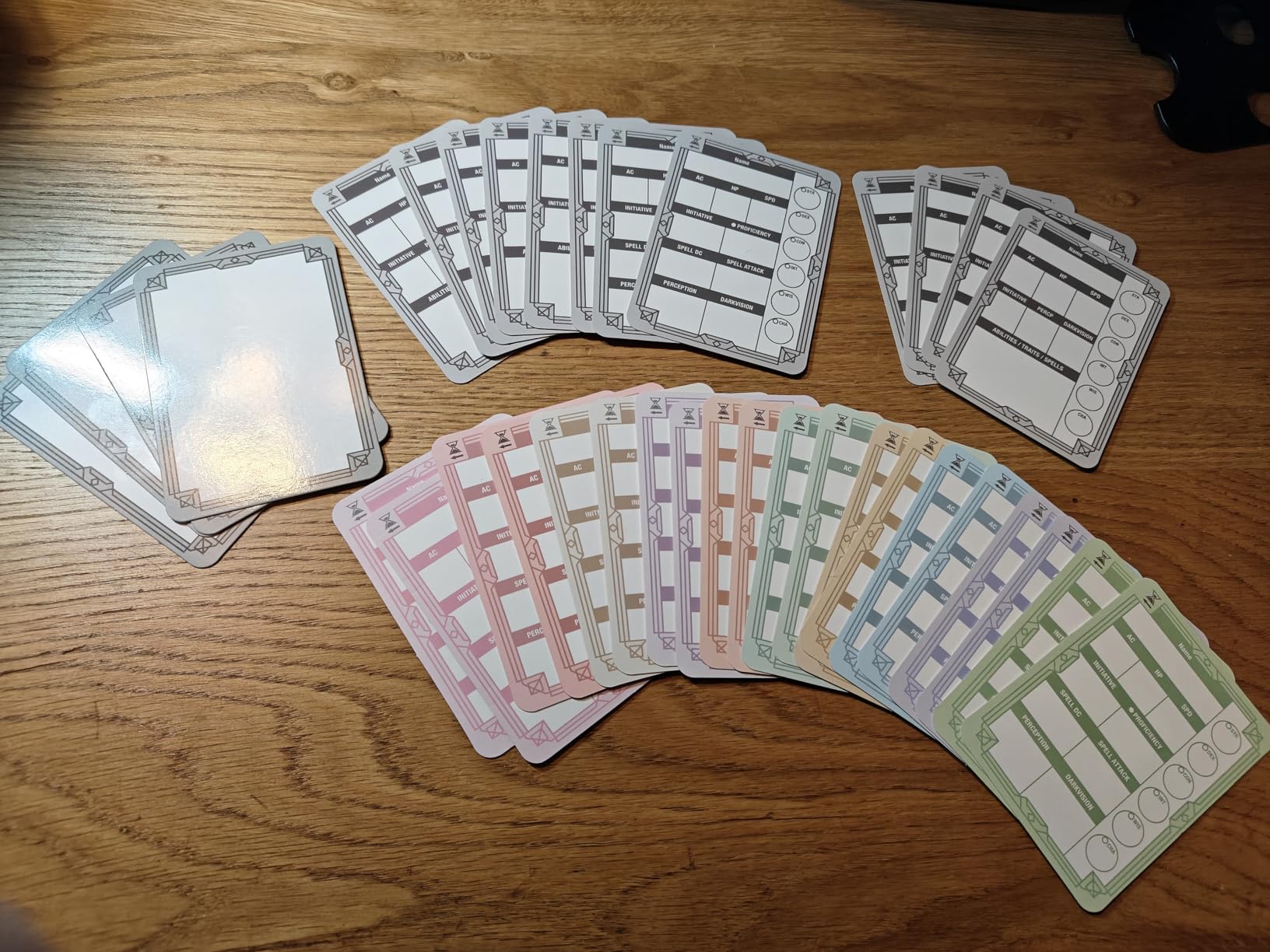 TIDYBOSS 50pcs Erasable DND Initiative Tracker | Put on top of Dungeon Master Screen or GM Screen with Character + Monster Insert Cards | d&d Accessories for TTRPGs customer photo 1