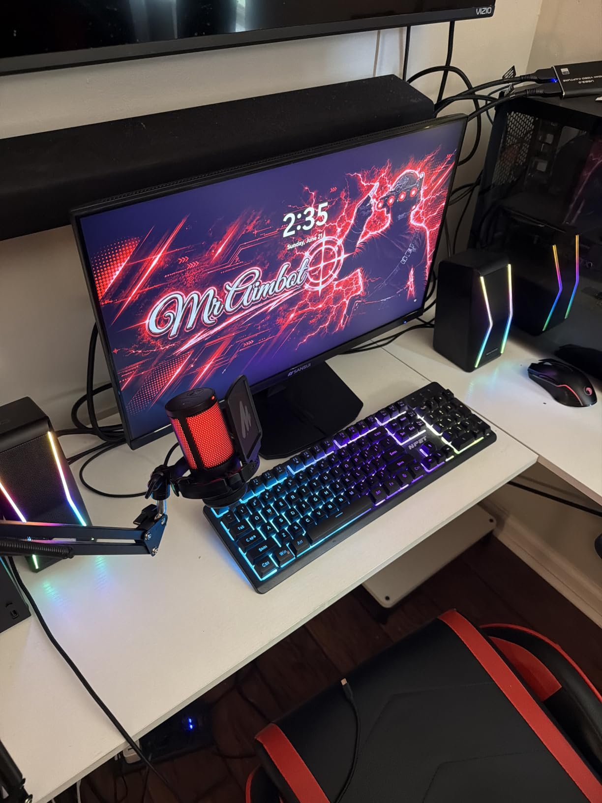 SANSUI 24.5 Inch Gaming Monitor QHD 1440P 300Hz 240Hz, 1ms Fast IPS Computer Monitor, 2× HDMI 2.1 Up to 300Hz, 2× DP 1.4 Up to 300Hz, 130% sRGB Eye Care VESA Support (DP Cable Included ES-G25F6Q Pro) customer photo 2