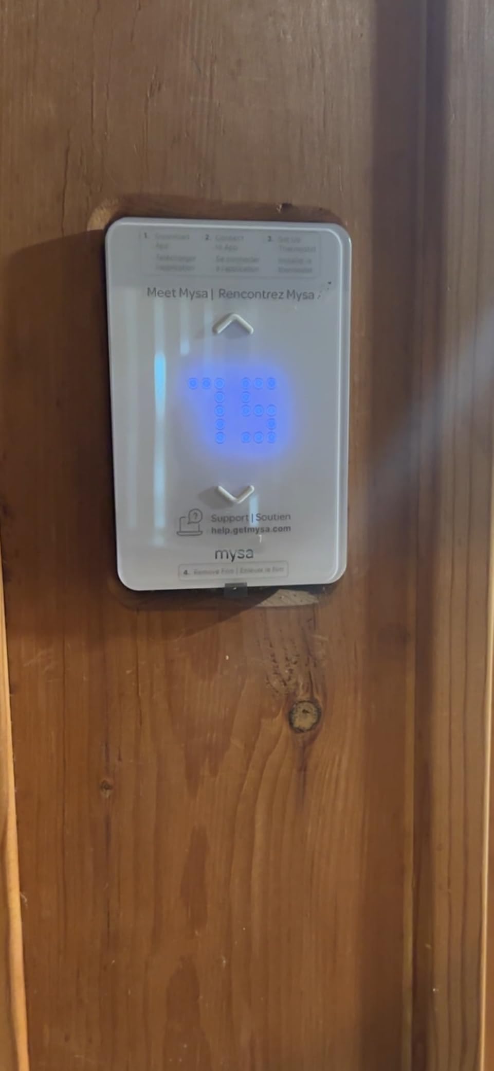 Mysa Smart Thermostat LITE for Electric Baseboard Heaters | WiFi Programmable | 7-Day Scheduling | HomeKit, Alexa, Google customer photo 1