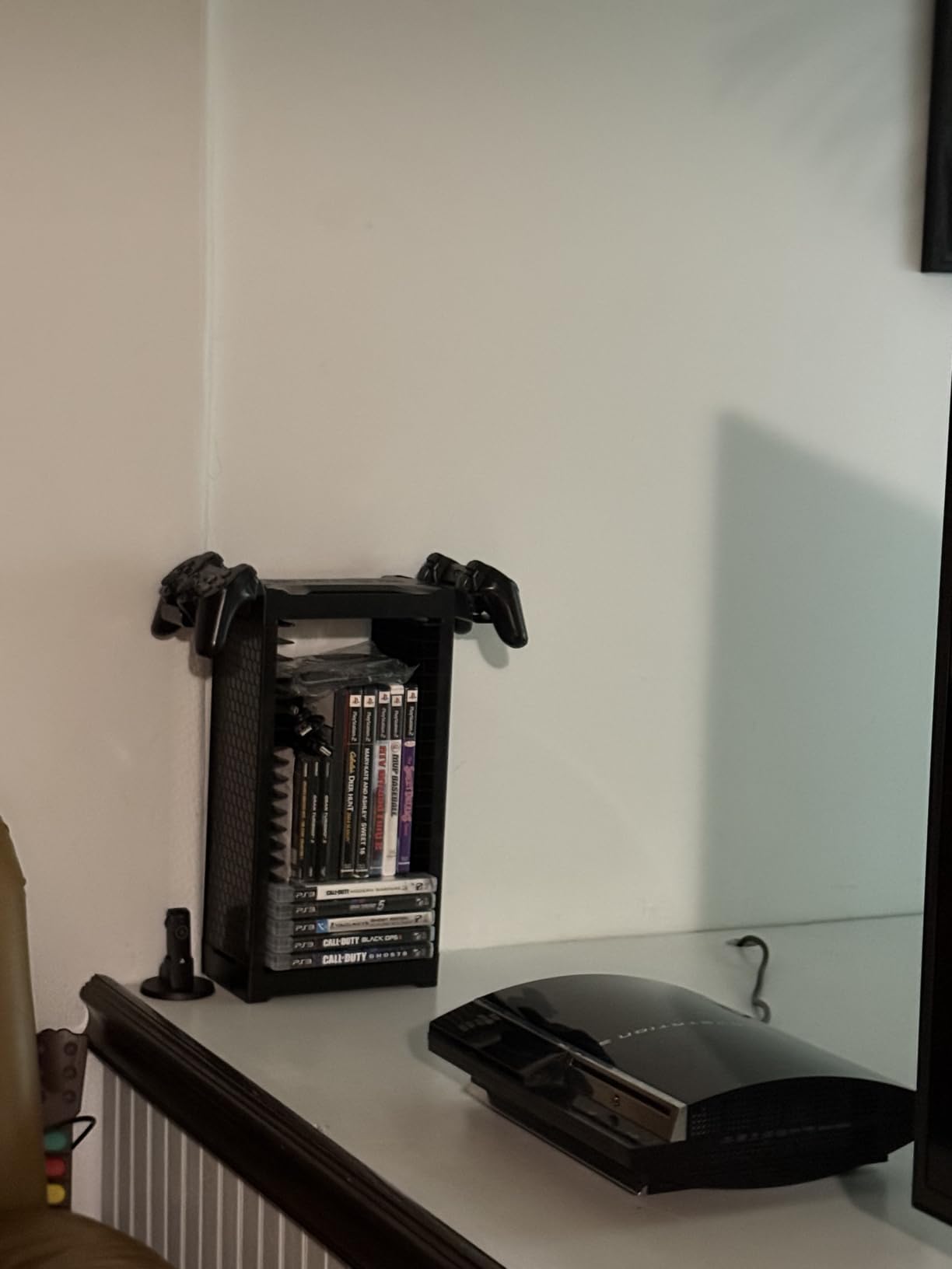 Video Game Disc Rack Tower Storage Holder Stand Universal for PS5/PS4/XBOX One/Series/NS Game, Game Organizer Shelf Display Stand for Wall Mount/Desk/Floor with Controller Holder Sega Genesis Consoles customer photo 2
