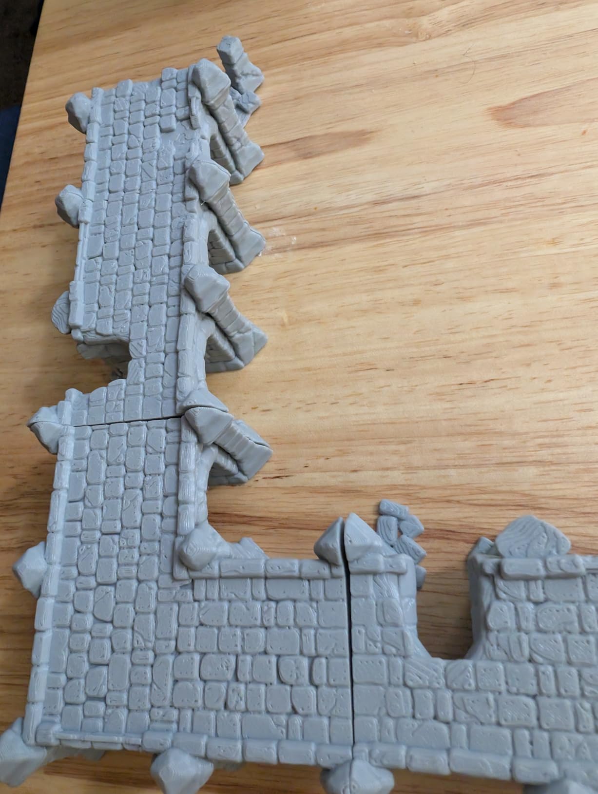 AUSPDICE DND Terrain with Modular Bridge Ruins for Dungeon Masters TTRPG | 28PCS RPG Starter Set Perfect for Tabletop - Role Playing Buildings AF687 Broken Viaduct customer photo 2
