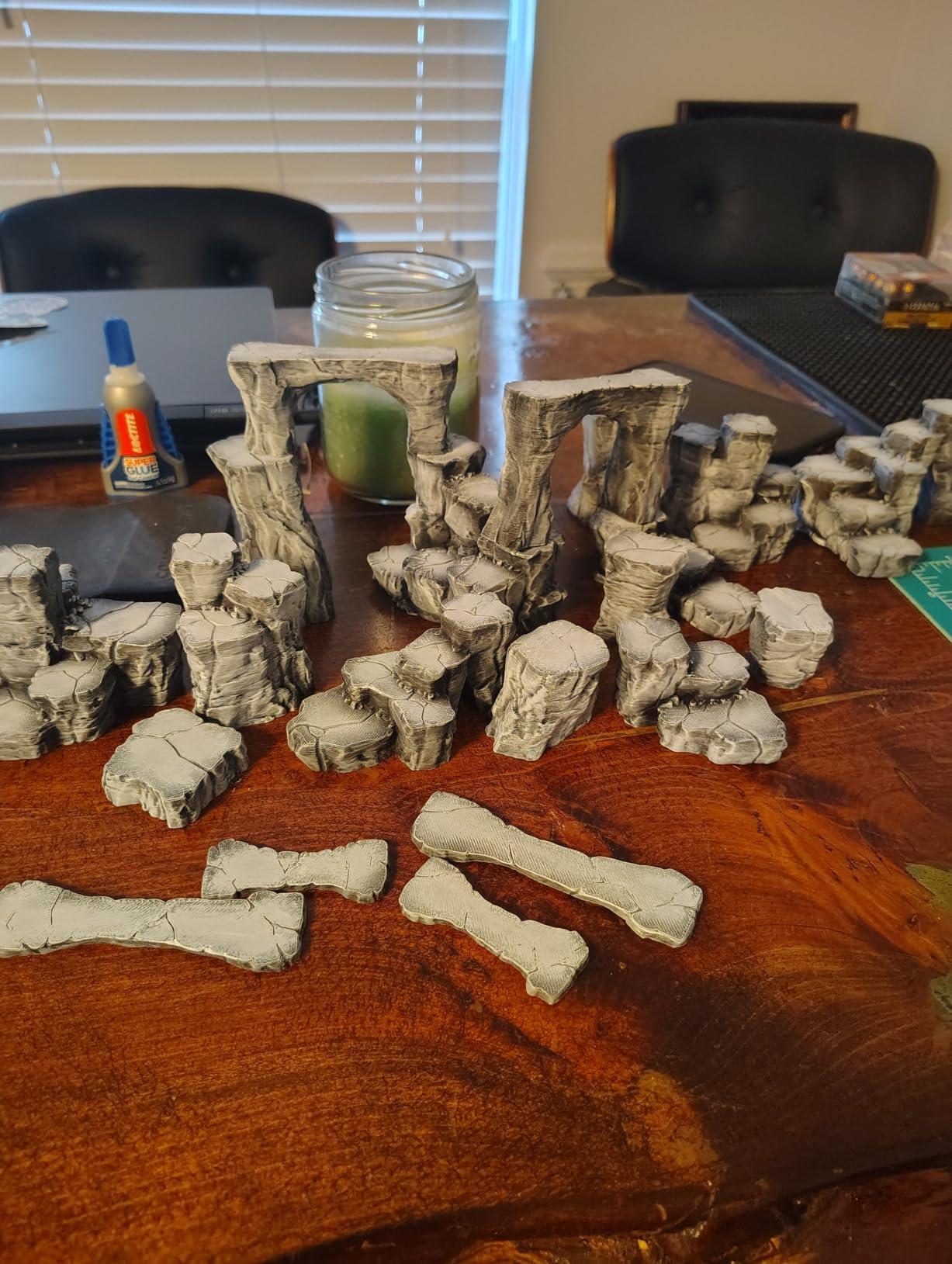 AUSPDICE RPG Terrain The Pit Canyon Scene for 28-32mm DND Campaigns TTRPG | Modular Scenery Set with Rock Bridges, TTRPG Structures, Map Accessories for Characters, Wargame and Roleplay Ready customer photo 1