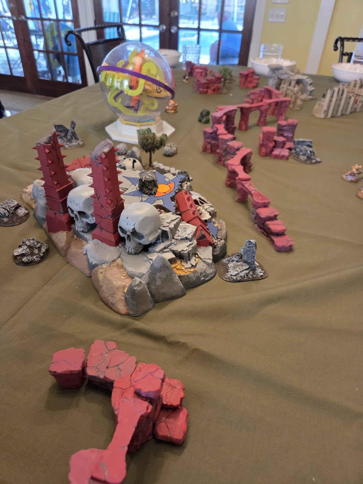 AUSPDICE RPG Terrain The Pit Canyon Scene for 28-32mm DND Campaigns TTRPG | Modular Scenery Set with Rock Bridges, TTRPG Structures, Map Accessories for Characters, Wargame and Roleplay Ready customer photo 2