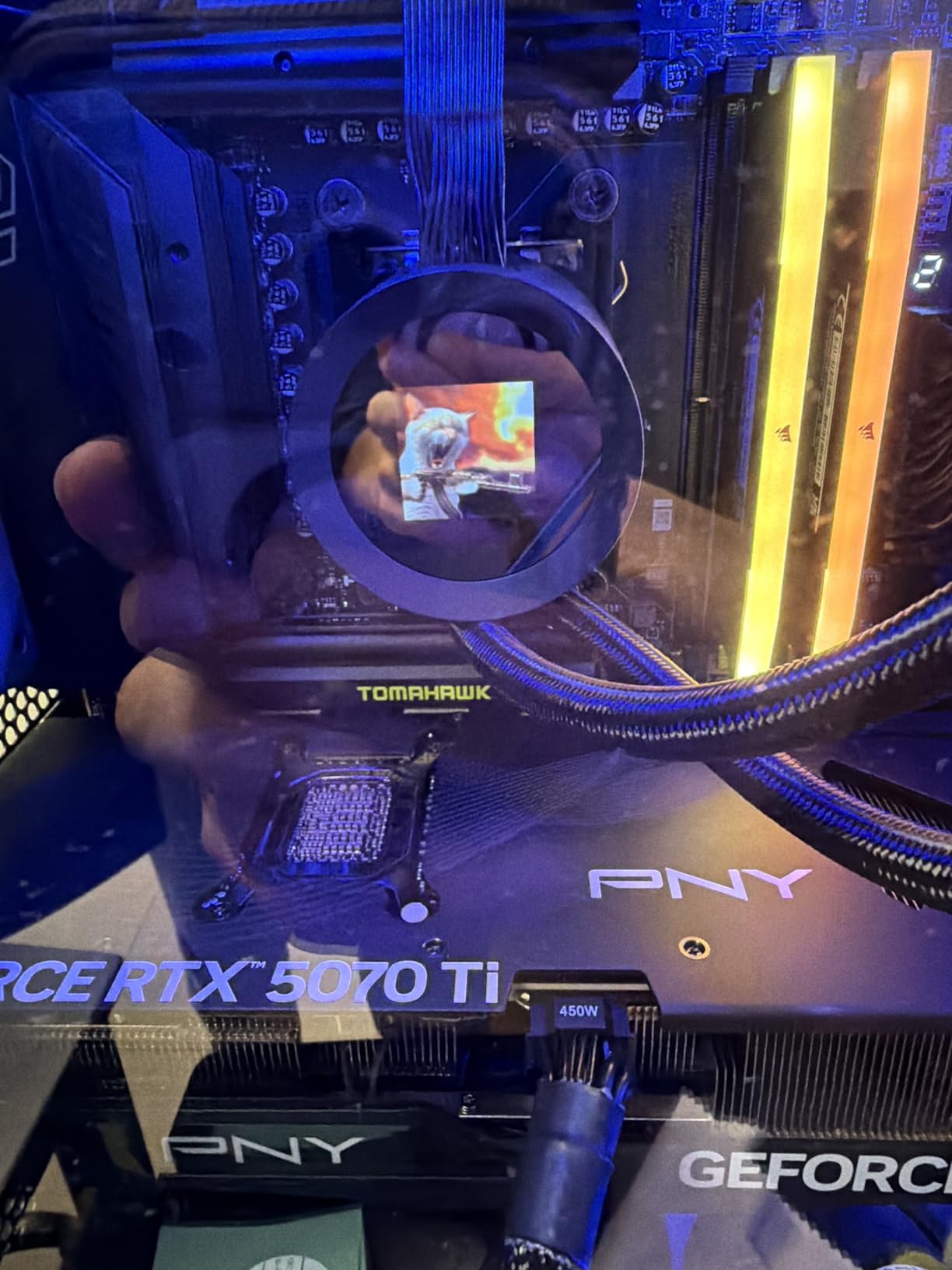 NZXT Kraken Plus 360-360mm AIO CPU Cooler, LCD - Black | 360mm AIO with customizable LCD and Turbine pump for improved thermals. F120P fans, simple install, CAM control. customer photo 1