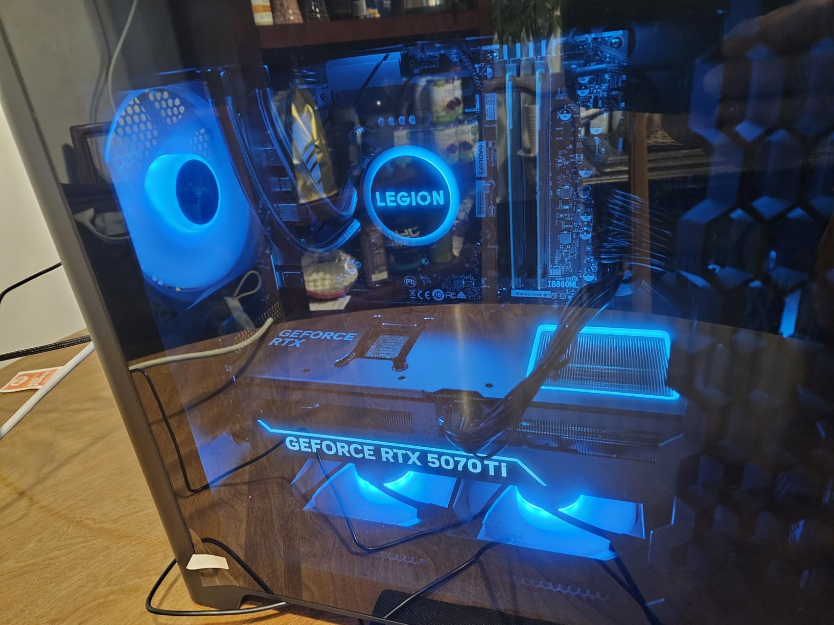 Lenovo Legion Tower 5i - AI-Powered Gaming PC - Intel Core Ultra 7 265F Processor - NVIDIA GeForce RTX 5070 Ti Graphics - 32 GB Memory - 1 TB Storage - 3 Months of PC GamePass customer photo 1