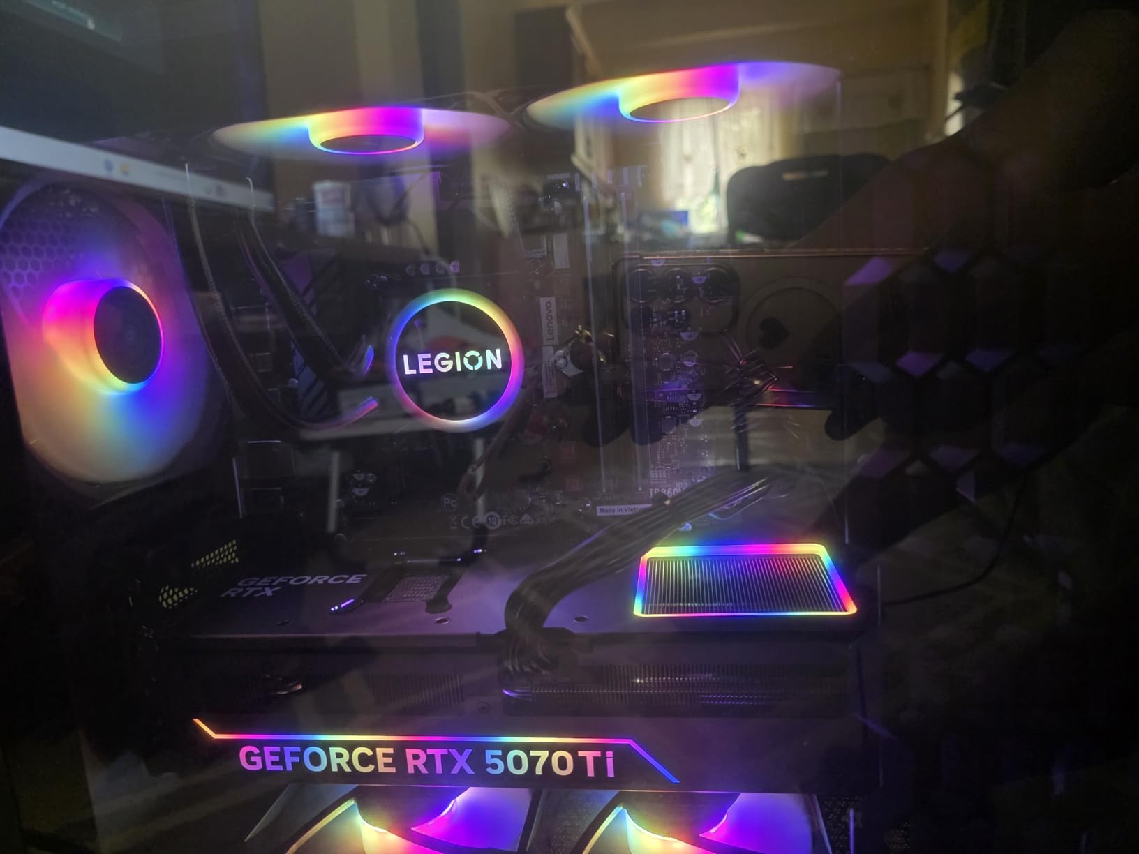 Lenovo Legion Tower 5i - AI-Powered Gaming PC - Intel Core Ultra 7 265F Processor - NVIDIA GeForce RTX 5070 Ti Graphics - 32 GB Memory - 1 TB Storage - 3 Months of PC GamePass customer photo 2