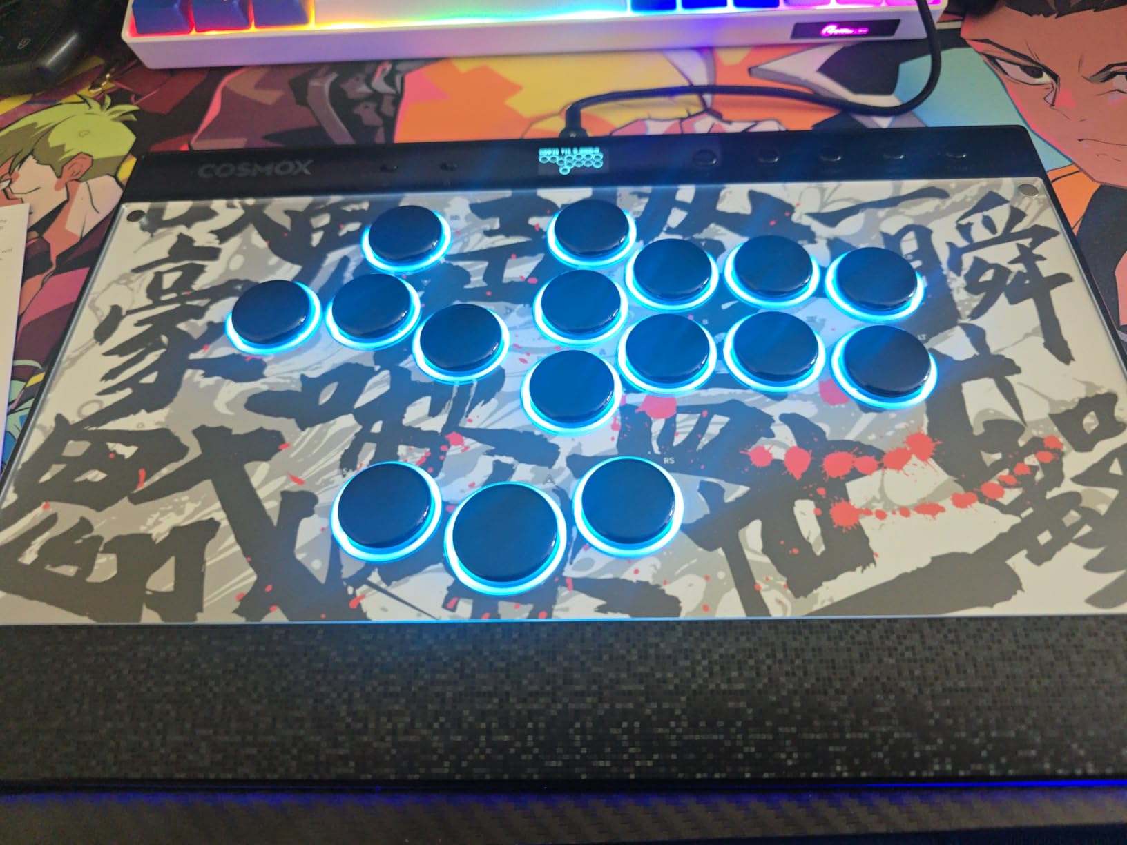 Haute42 C16 Leverless Controller Arcade Stick: Magnetic Leverless Arcade Stick with RGB Rims, Premium Black Haute42 C16 for PC/PS3/PS4/Switch Game with Lock Button Support Hot Swap & SOCD customer photo 1