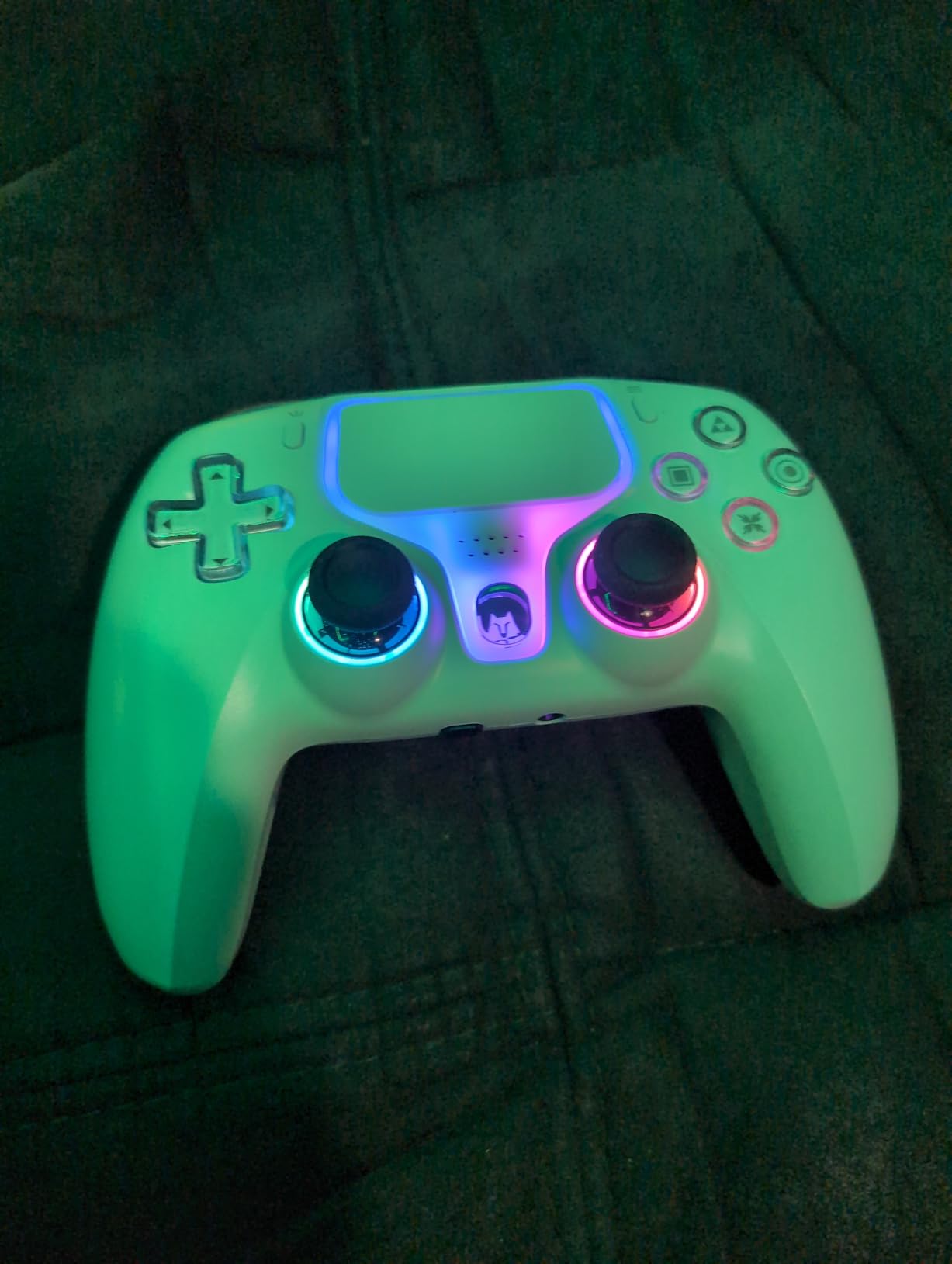 Wireless Controller for PS5, Compatible with PlayStation 5 /PS5 Pro/Slim/PC, with Hall Effect Joysticks, Back Paddles & Macro, Bluetooth 5.0, Turbo, Dual Vibration, 6-Axis Gyro, RGB Ring, 1000mAh, 3.5mm Audio Jack, PS5 Pro Controller Gamepad with Speaker customer photo 2