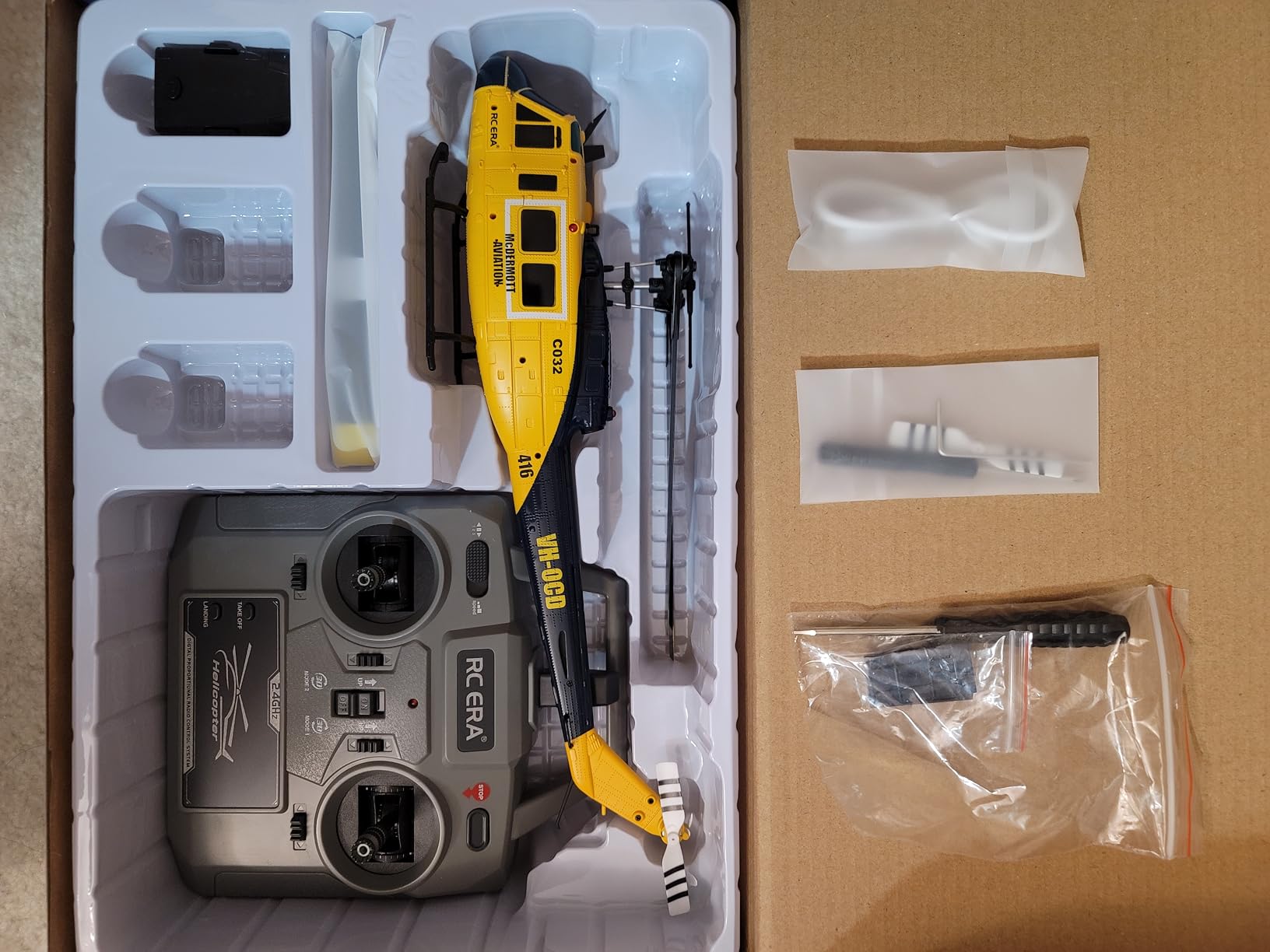 RC ERA C032 UH-1 Huey Helicopter - Remote Control Helicopters for Adult, 1/48 Scale 2.4G 6CH Gyro Stabilized Aircraft with Altitude Hold & Optical Flow, 3D Stunt Drone (Green) customer photo 1