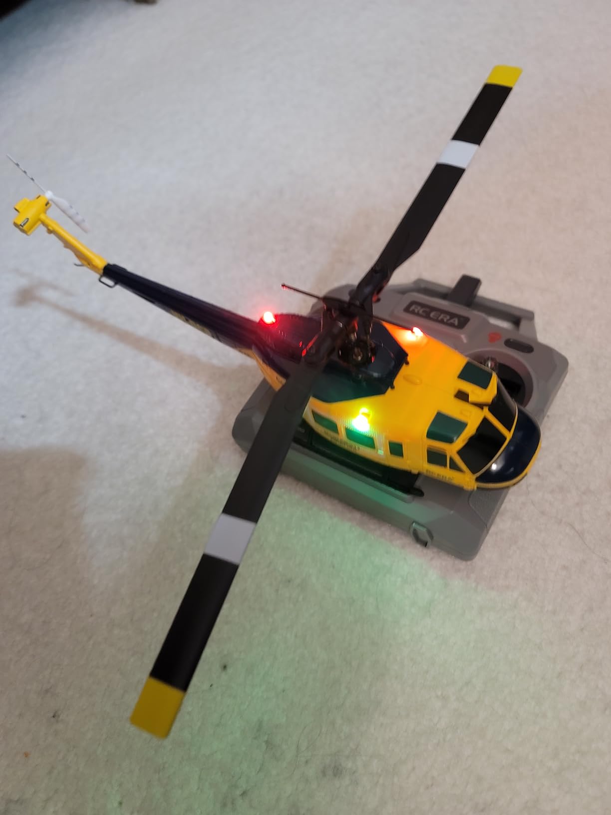 RC ERA C032 UH-1 Huey Helicopter - Remote Control Helicopters for Adult, 1/48 Scale 2.4G 6CH Gyro Stabilized Aircraft with Altitude Hold & Optical Flow, 3D Stunt Drone (Green) customer photo 2