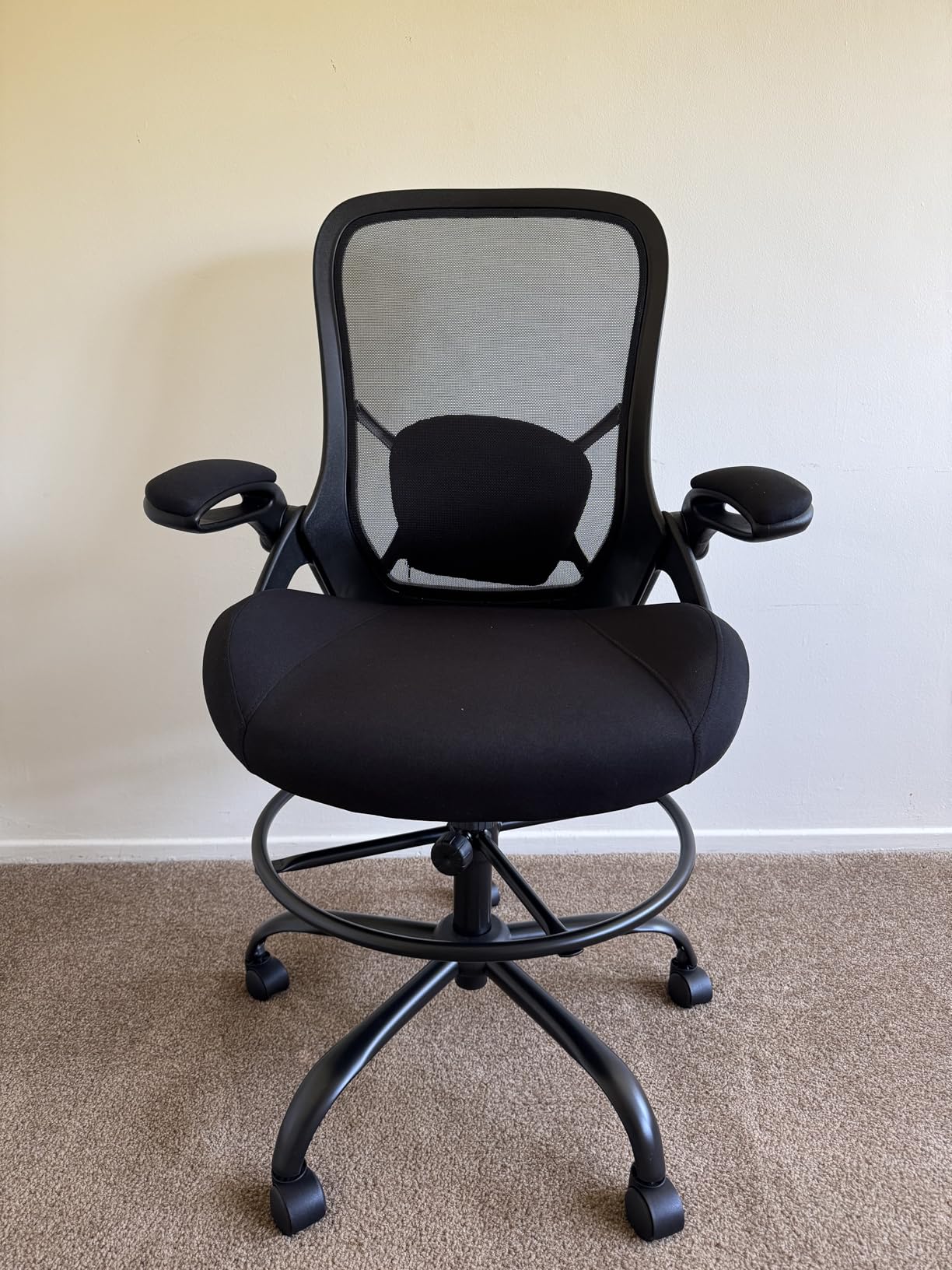 HYLONE 400lbs Big and Tall Heavy Duty Drafting Chair 5